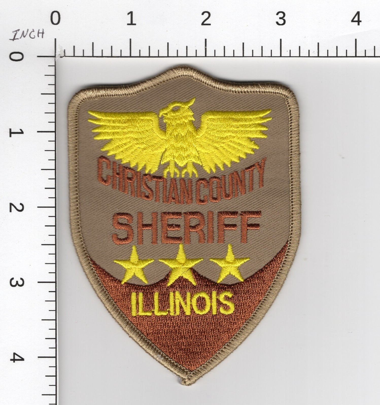 CHRISTIAN COUNTY SHERIFF ^^ ILLINOIS COLLECTIBLE POLICE SHERIFF PATCH