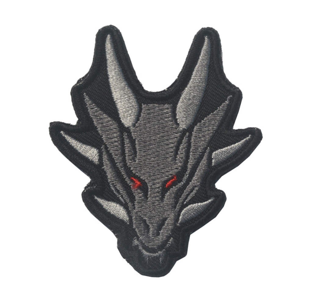 Dragons Head Milspec Embroidered Tactical Patch Morale Hook and Loop FREE USA SH
