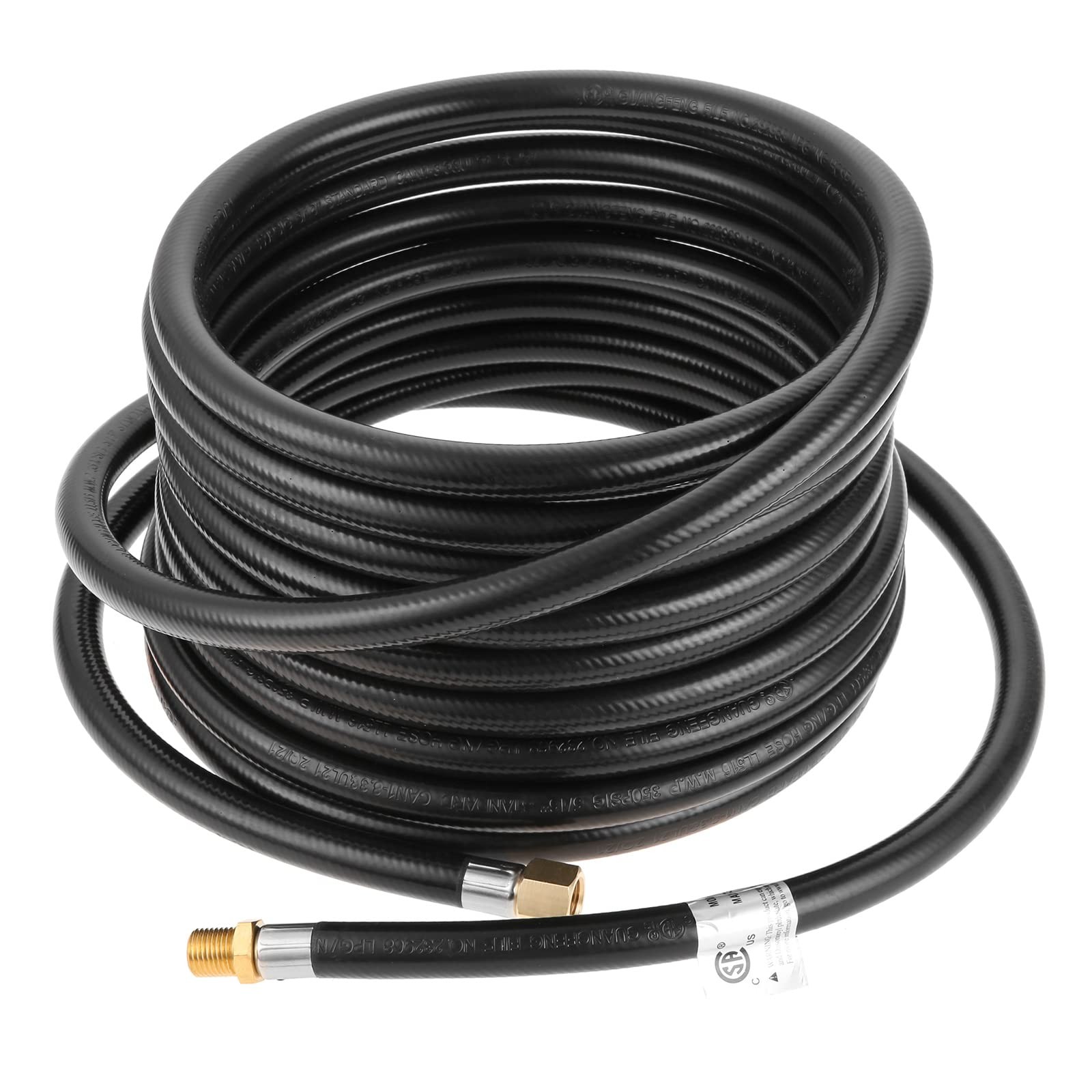 Propane Torch Extension Hose With 1/4" Ball fittings Female and 1/4" Male NPT...