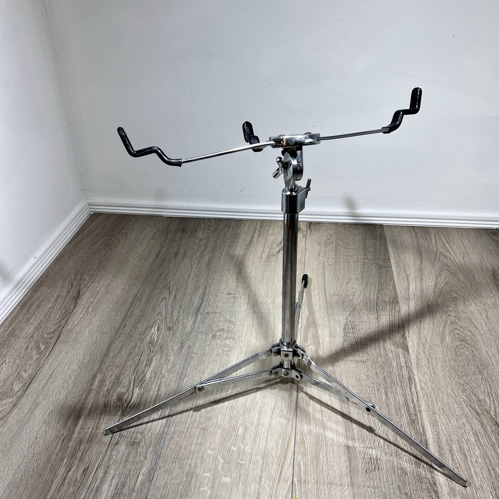 Unbranded Adjustable Snare Drum Stand Tripod Chrome Hardware Heavy Duty