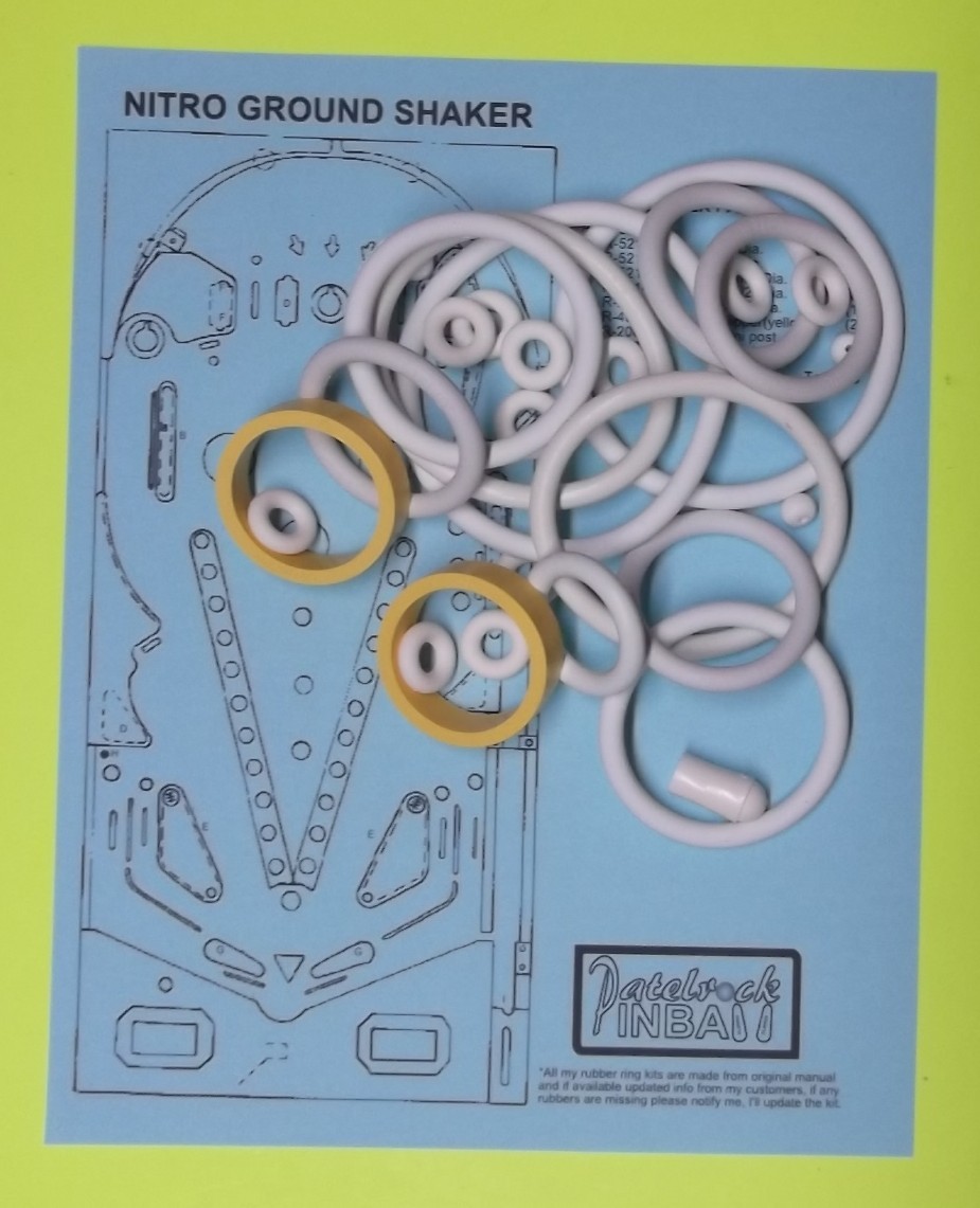 1980 Bally Nitro Ground Shaker Pinball Machine Maintenance Super Kit