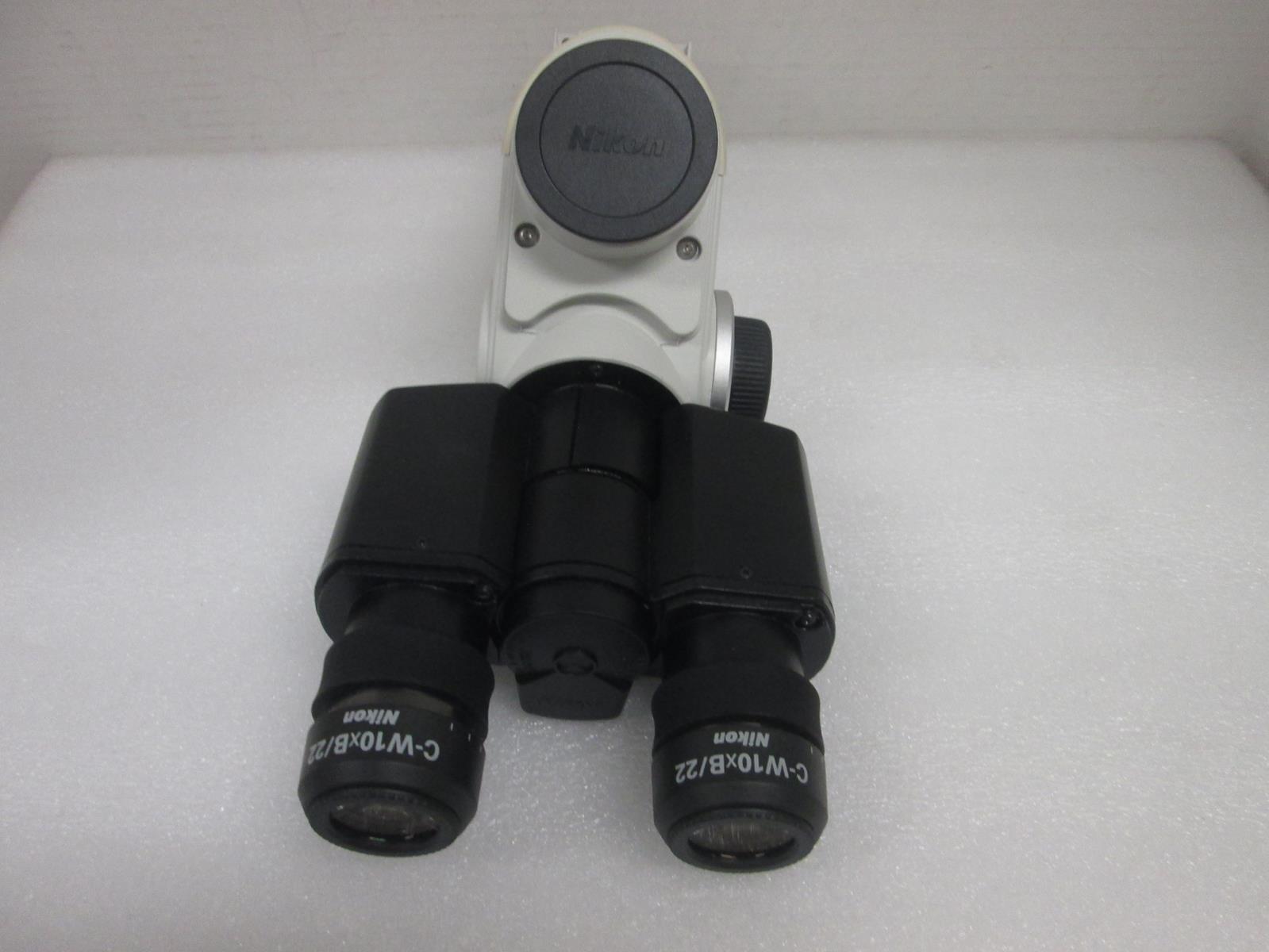 NIKON MICROSCOPE HEAD WITH 2X  MMK30102 LENSES ASSY