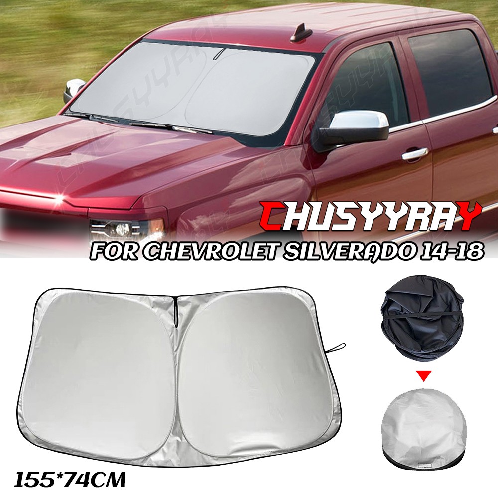 For Chevrolet Foldable Car Windshield Sun Shade Shield Cover Visor UV Heat Block