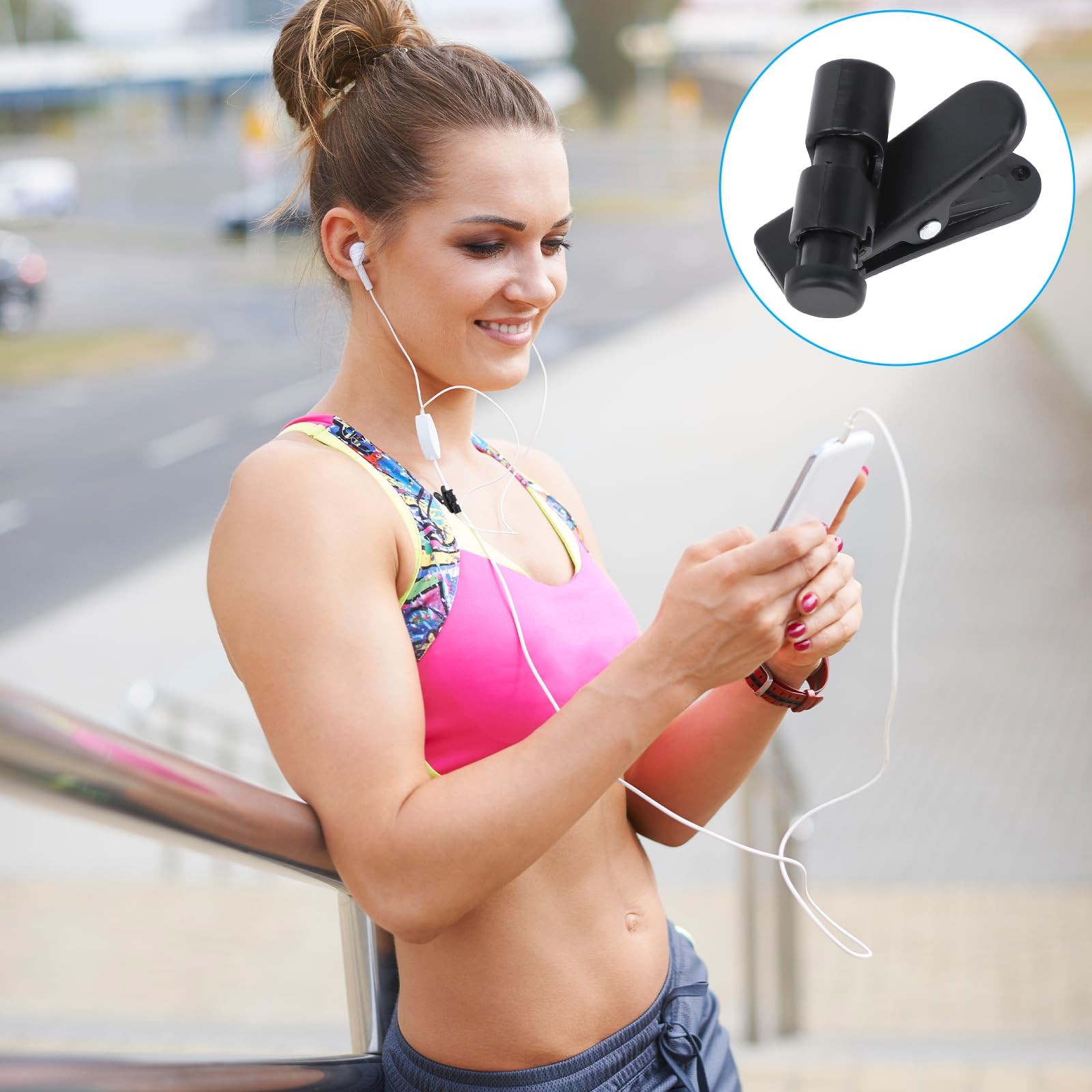 5 Pack Headphone Wire Clips Headset Cord Clip Earbud Cable Cord Clamp