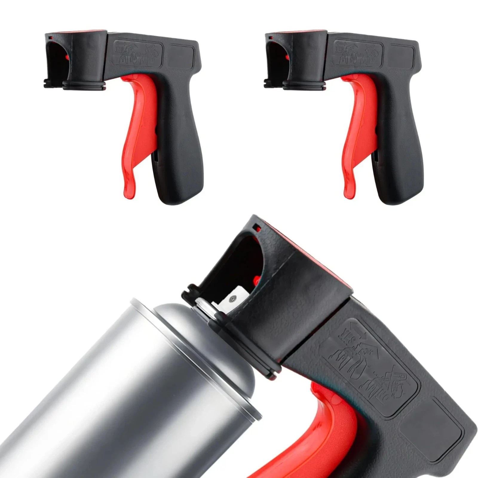 3pcs Car Spray Can Trigger Handle: Reusable Paint Sprayer Grip Tool - NEW