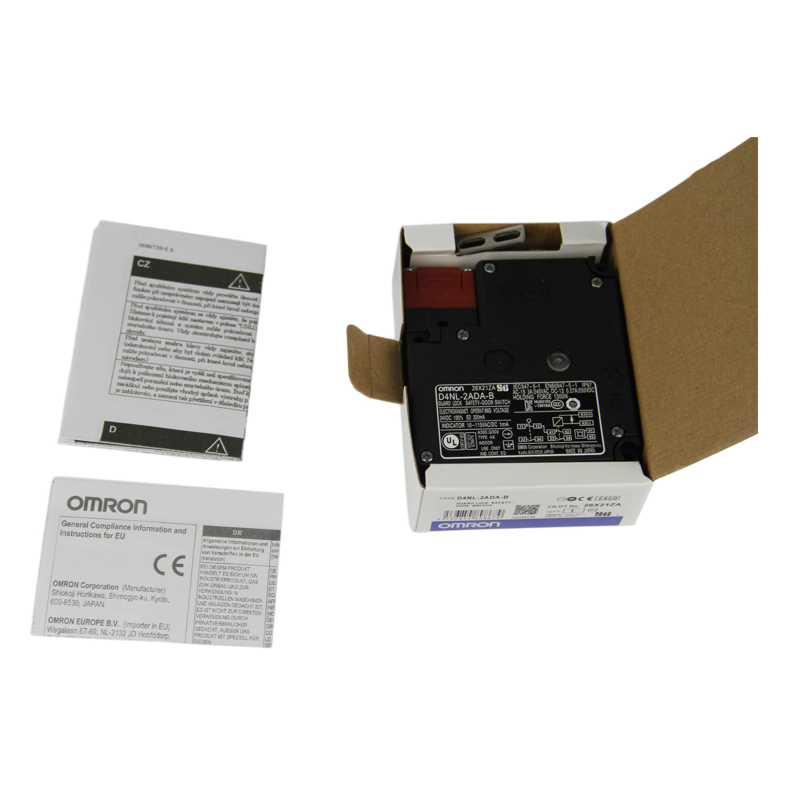 NEW Omron D4NL-2ADA-B Guard Lock Safety Limit Switch
