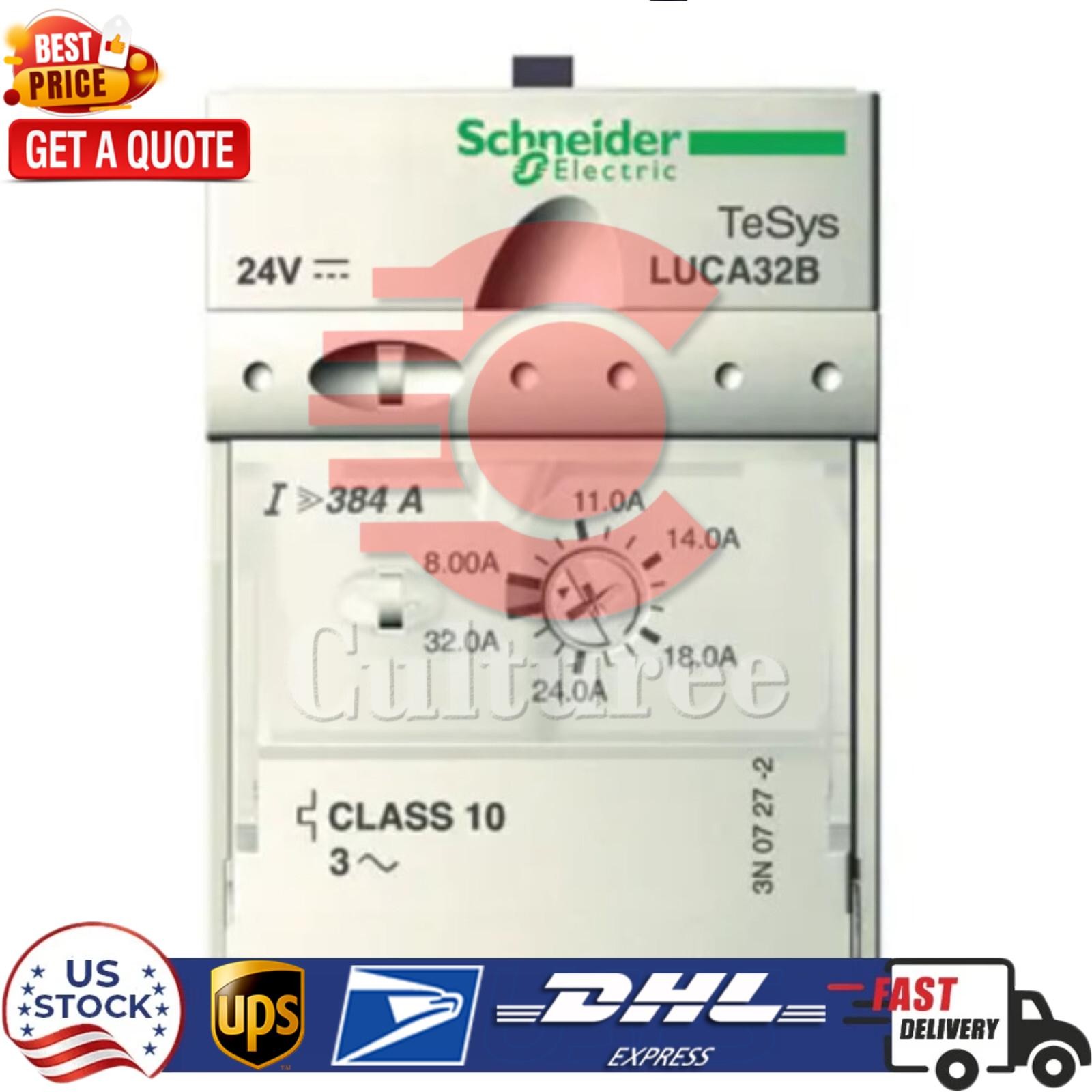 NEW Schneider Electric LUCA32B 8-32A 3P 240V~ Standard Motor Control Unit