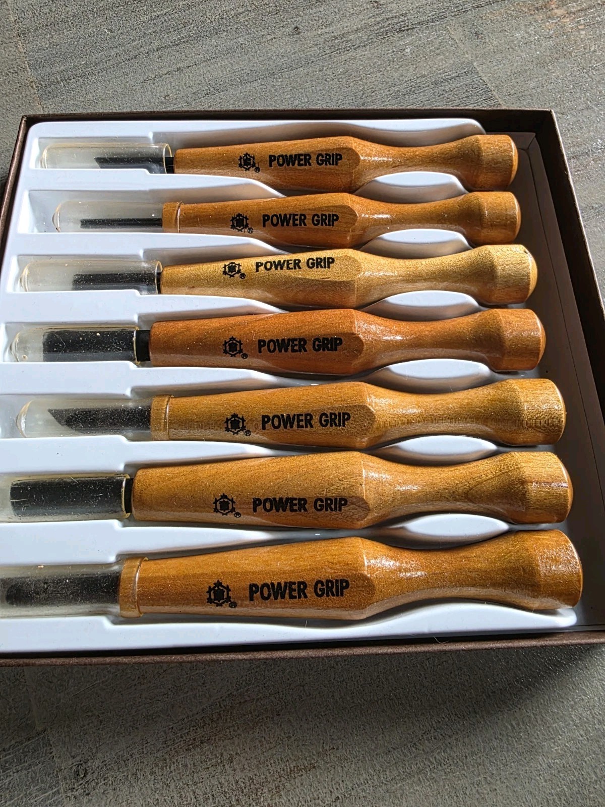 MIKISYO POWER GRIP WOOD CARVING TOOL  7 PIECE SET JAPANESE