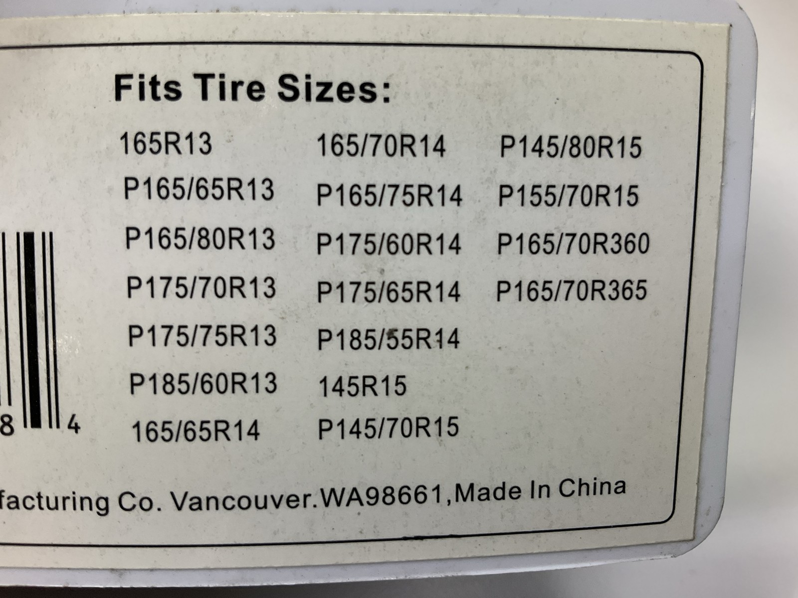 Laclede 1018 Snap-Lock Snow Cable Chains - P165/70R360, P165/70R365