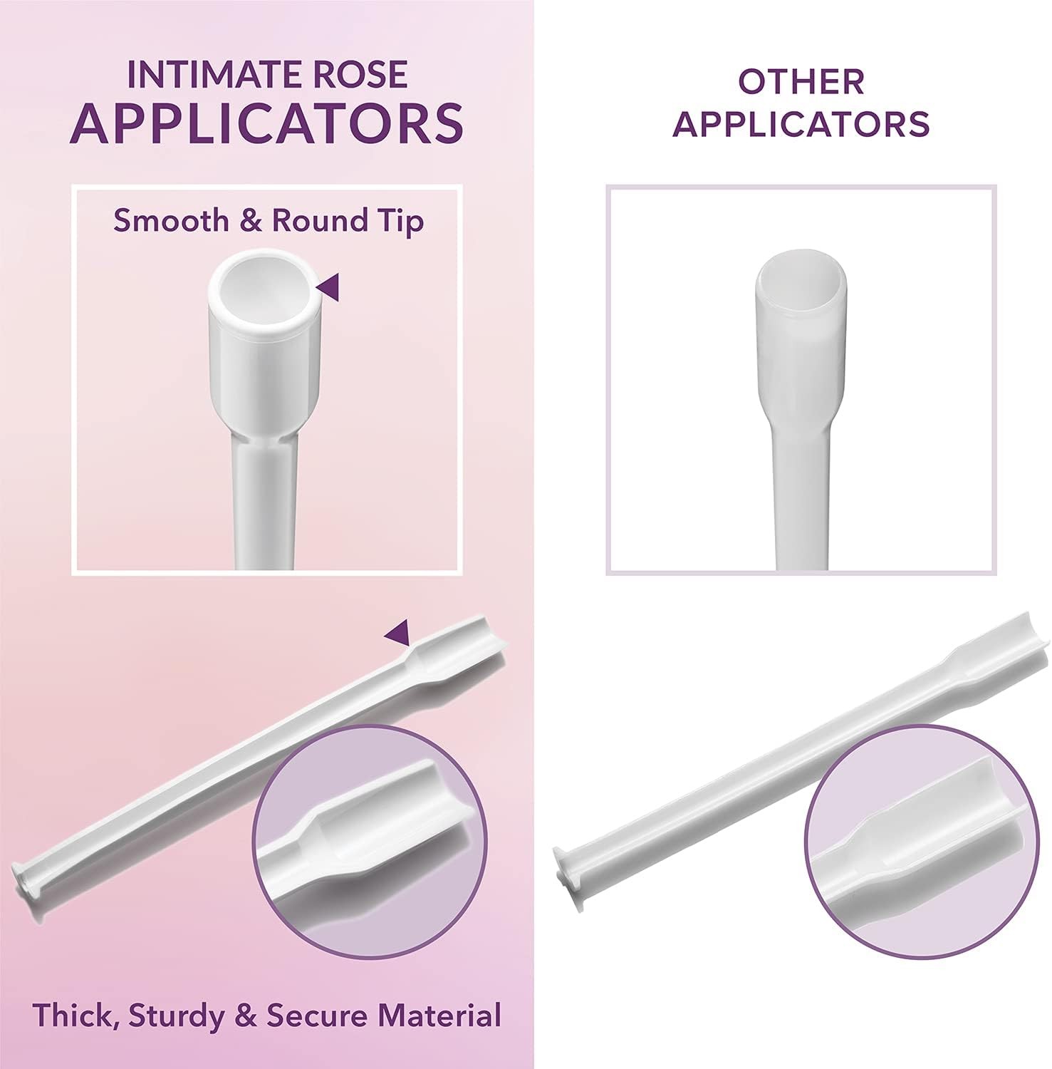 Intimate Rose 15 Count Vaginal Suppository Applicator - Fits Most Boric Acid Sup