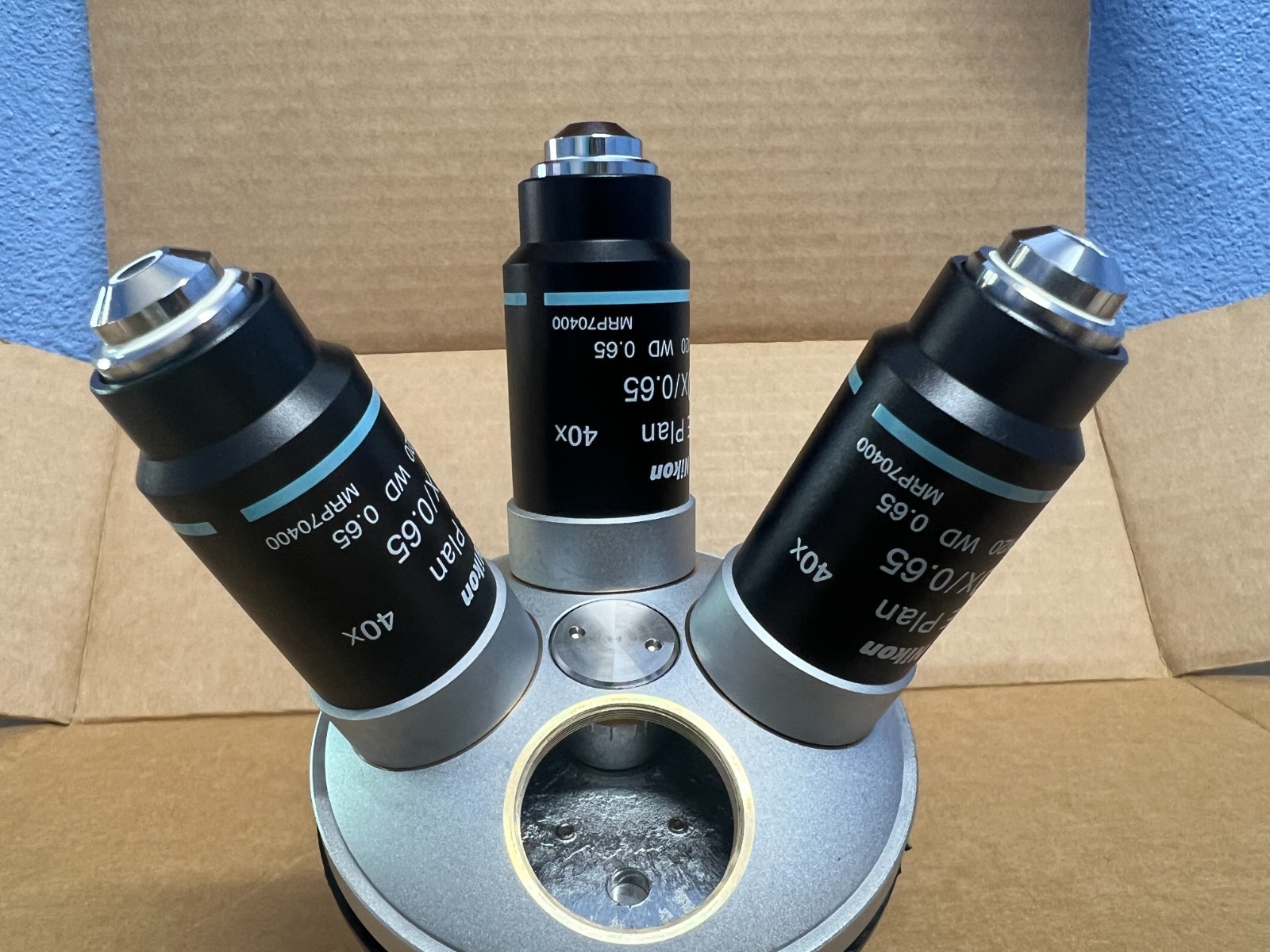 1X Nikon E Plan 40x/0.65 WD 0.65 MICROSCOPE LENS OBJECTIVE MRP70400