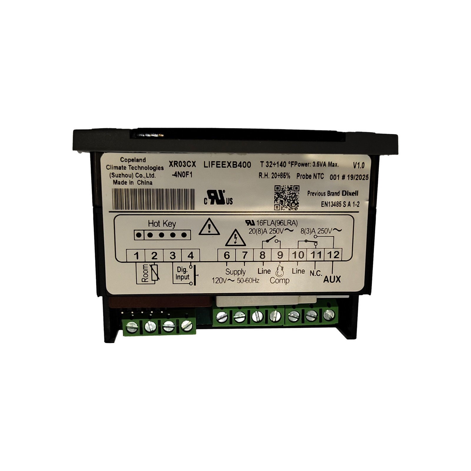 1PCS XR03CX-4N0F1 For Dixell Temperature Controller with Sensor probe