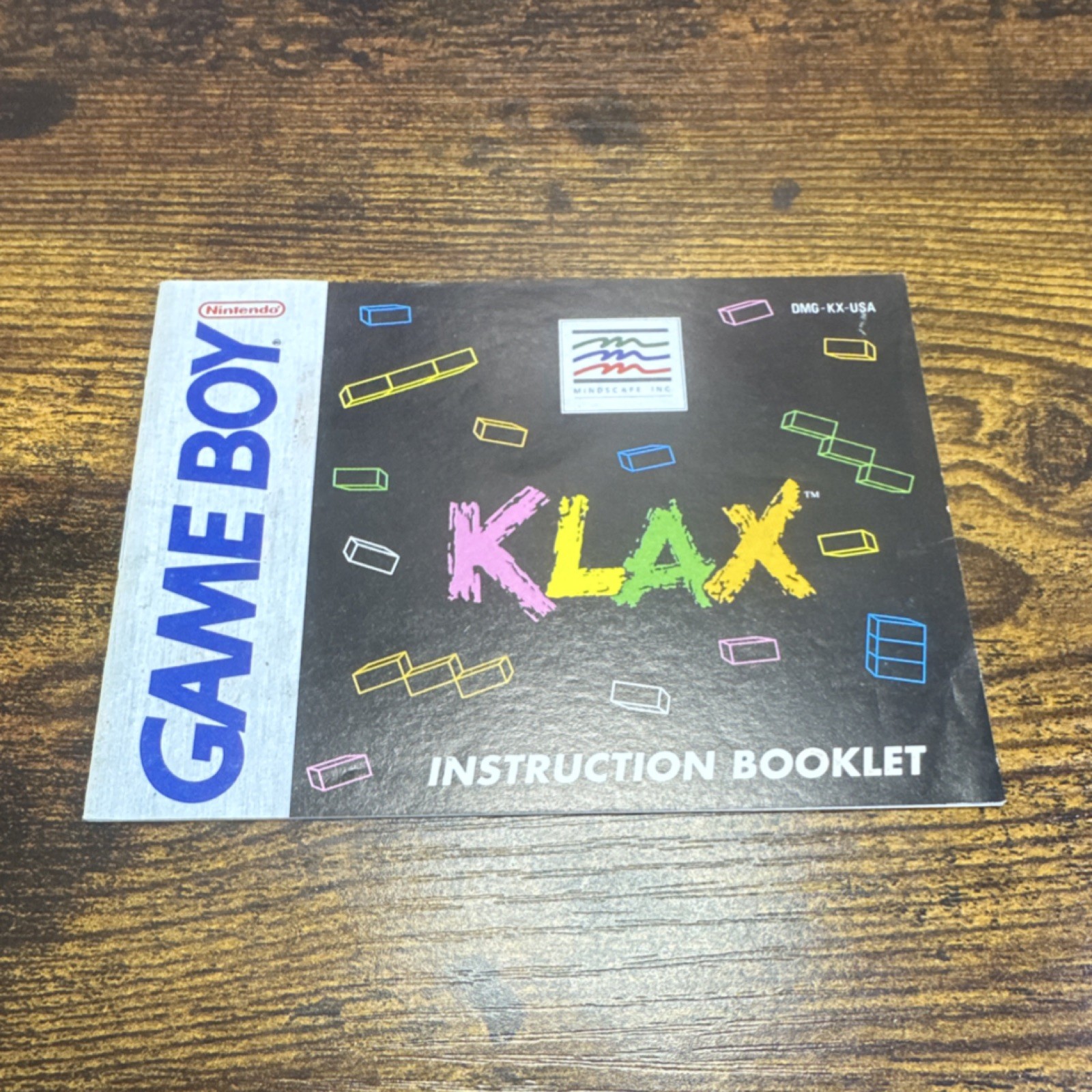 Nintendo Original English Manual for Nintendo Game Boy - Klax