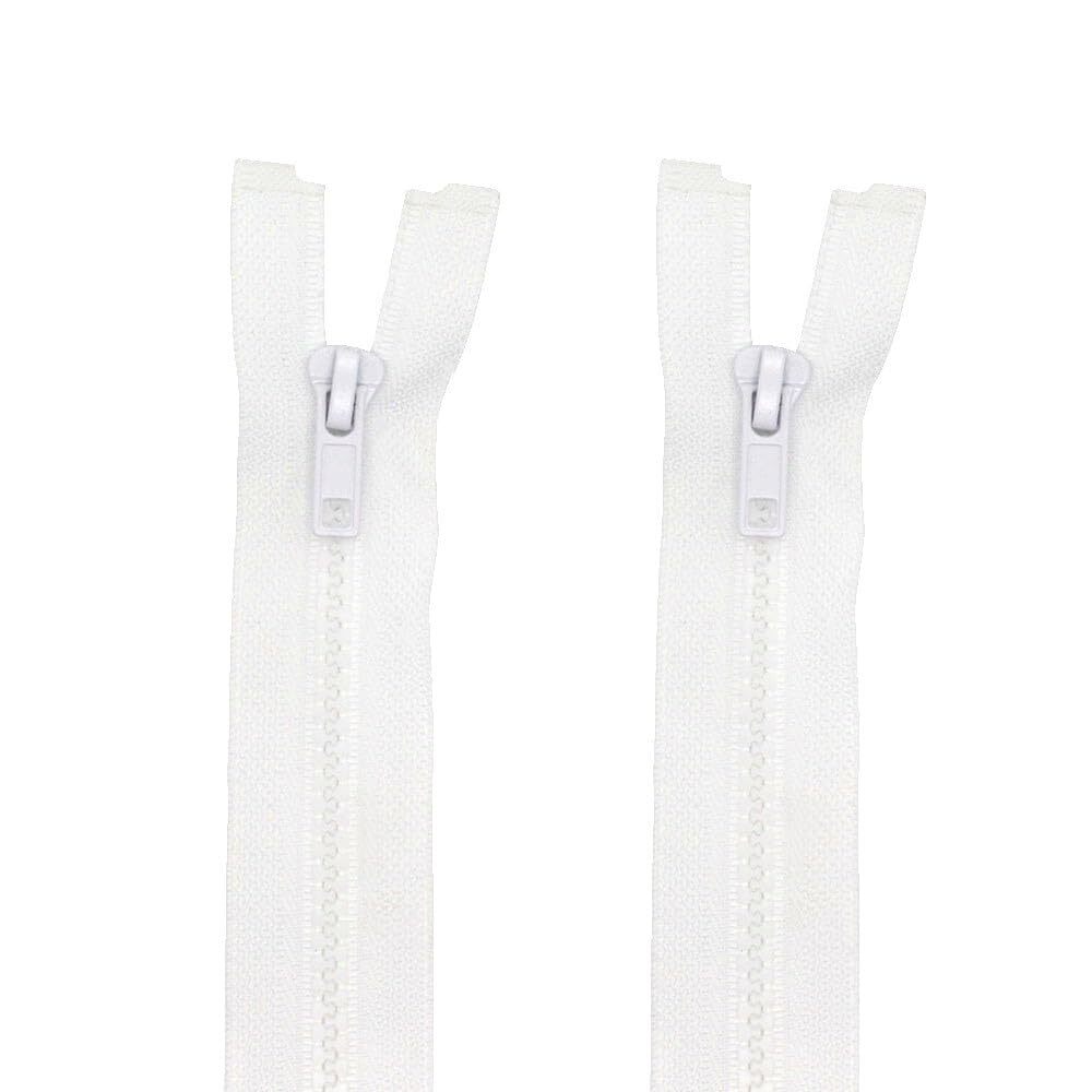 2PCS #5 25 Inch Separating Jacket Zippers Resin Zipper Molded Plastic Zippers...