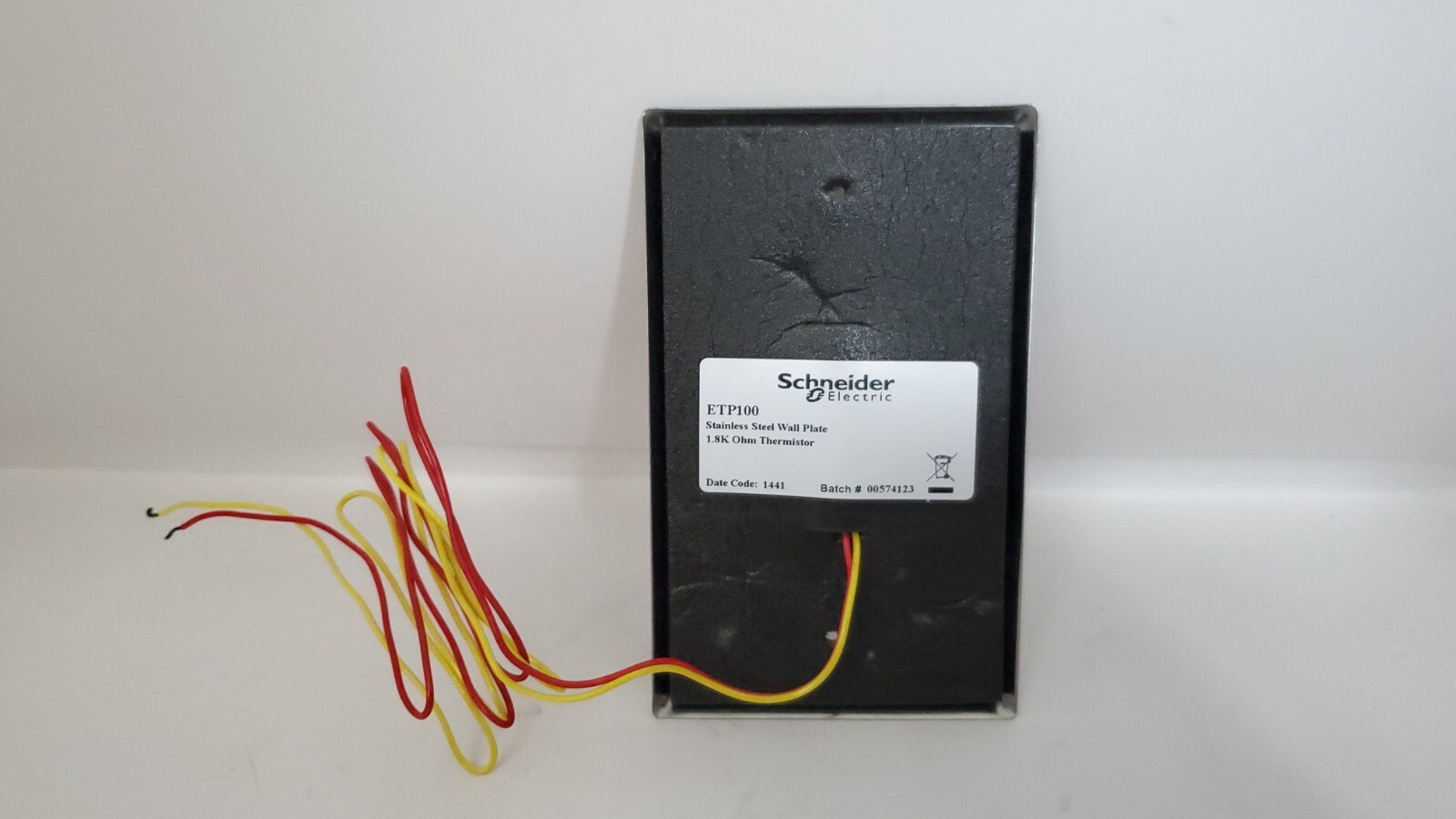 Bapi BA/1.8K-SP-O Wall Plate Temp. Sensor 1.8K @ 77F Override Push Button
