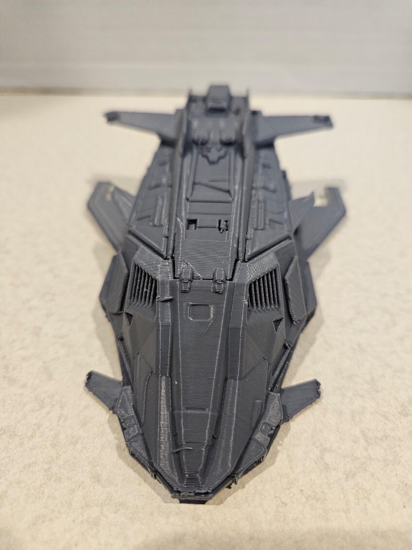 Federal Gunship 3d Printed Grey 6in Model