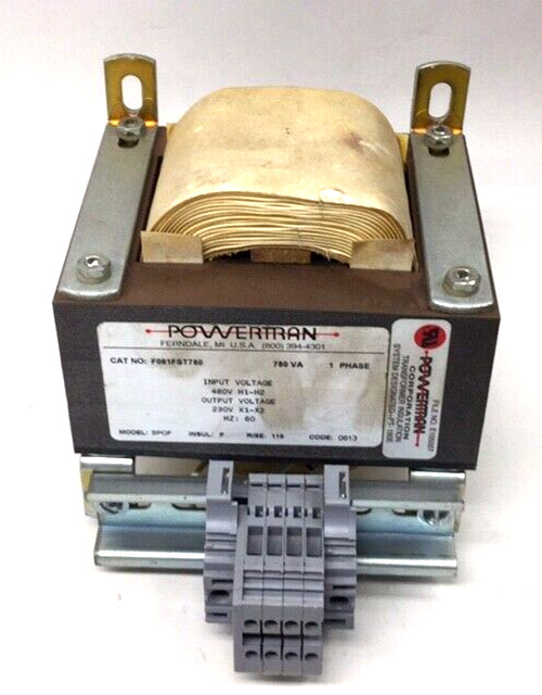 Powertran F081FST750 Power Transformer 750VA 1 Phase 480V Rise 115