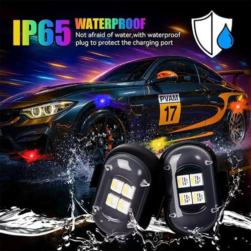 Wireless Car Lights 8PCS Interior Car Light | Remote Control