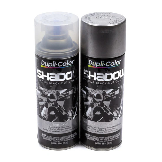 Duplicolor SHD1000, Wheel Coating Kit, Shadow Black-Out, 2-Can System