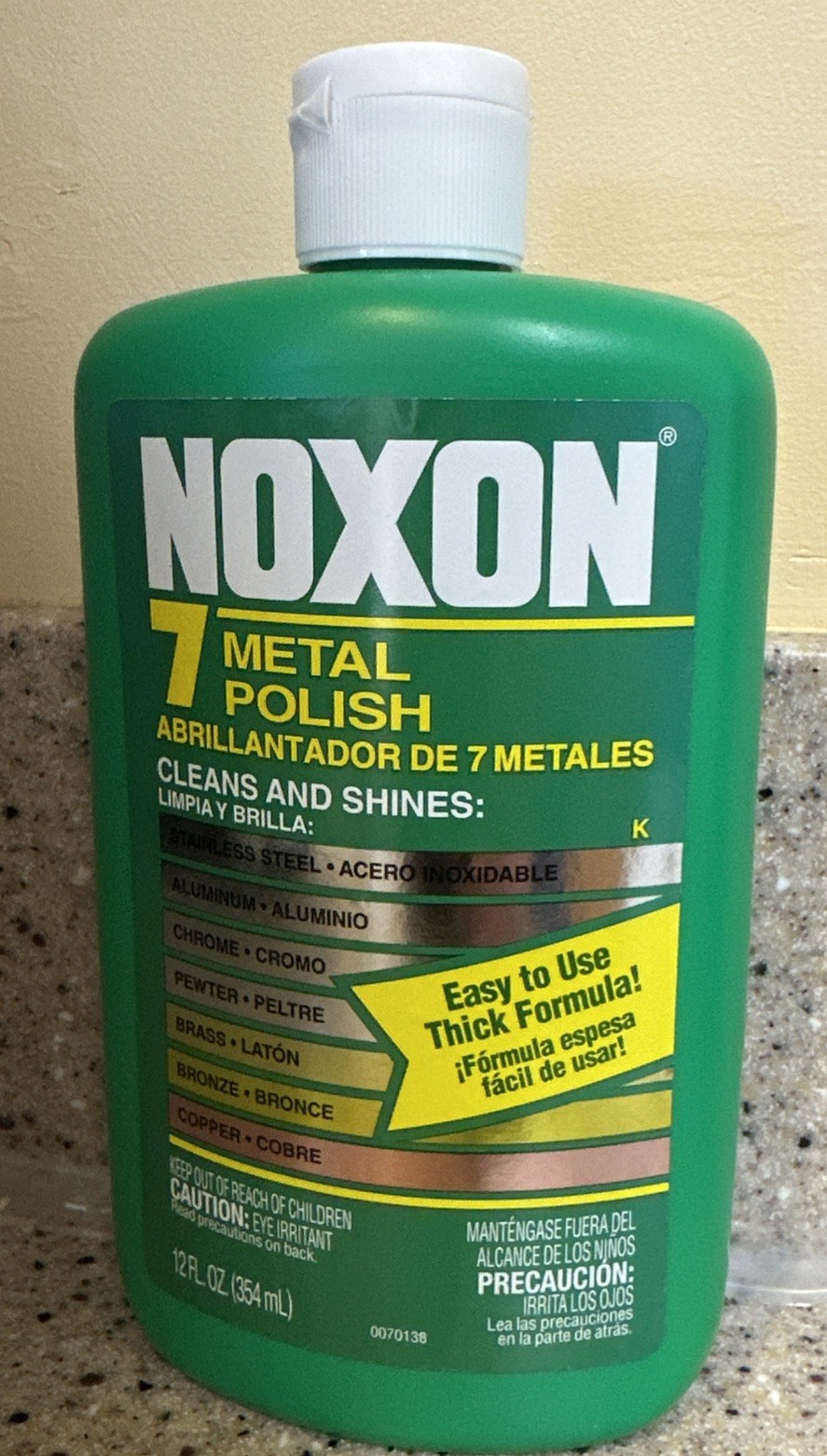 NOXON 7 Metal Polish Shines Steel Chrome Brass Copper Bronze Aluminum 12oz New