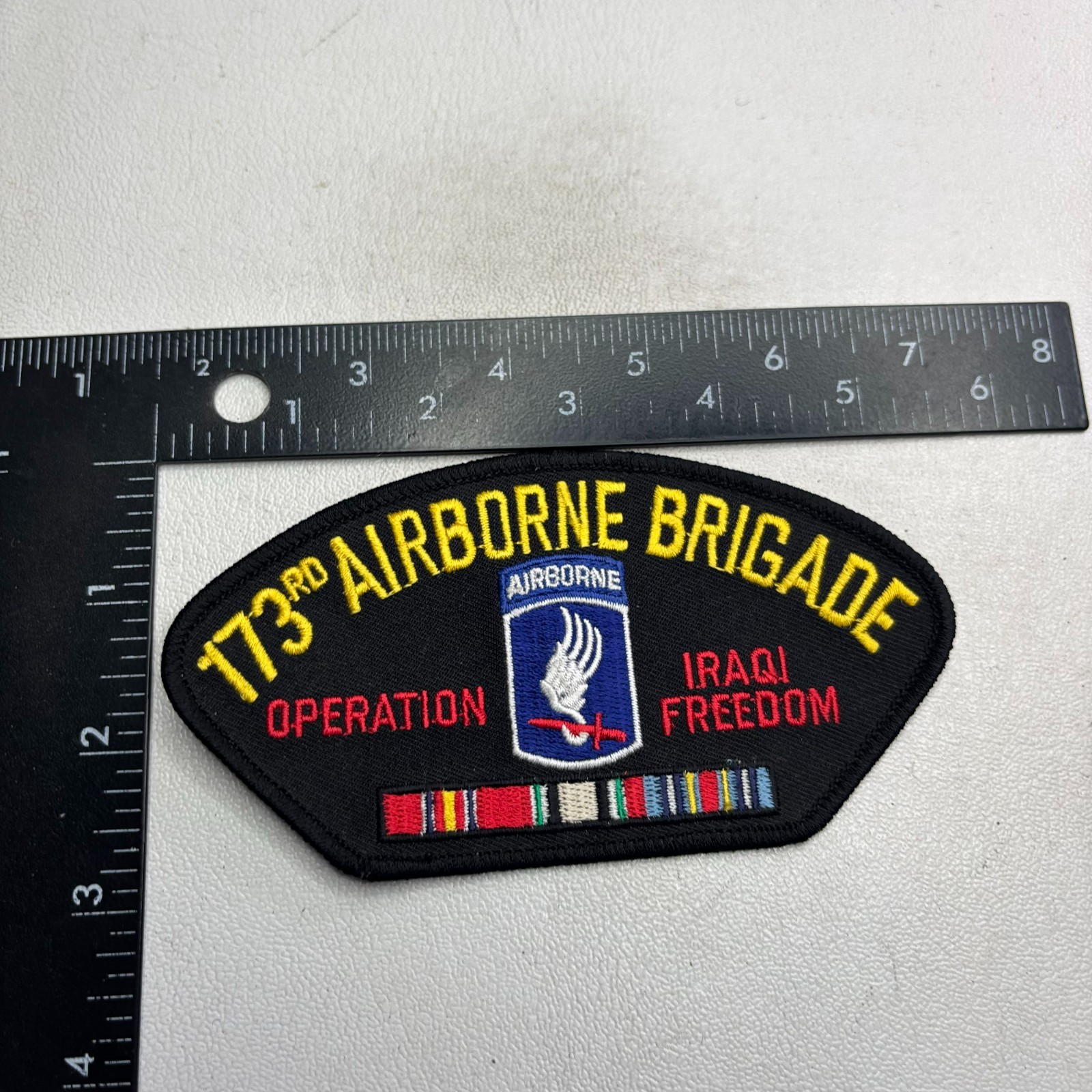 Military 173RD AIRBORNE BRIGADE OPERATION IRAQI FREEDOM Hat Patch 62X9
