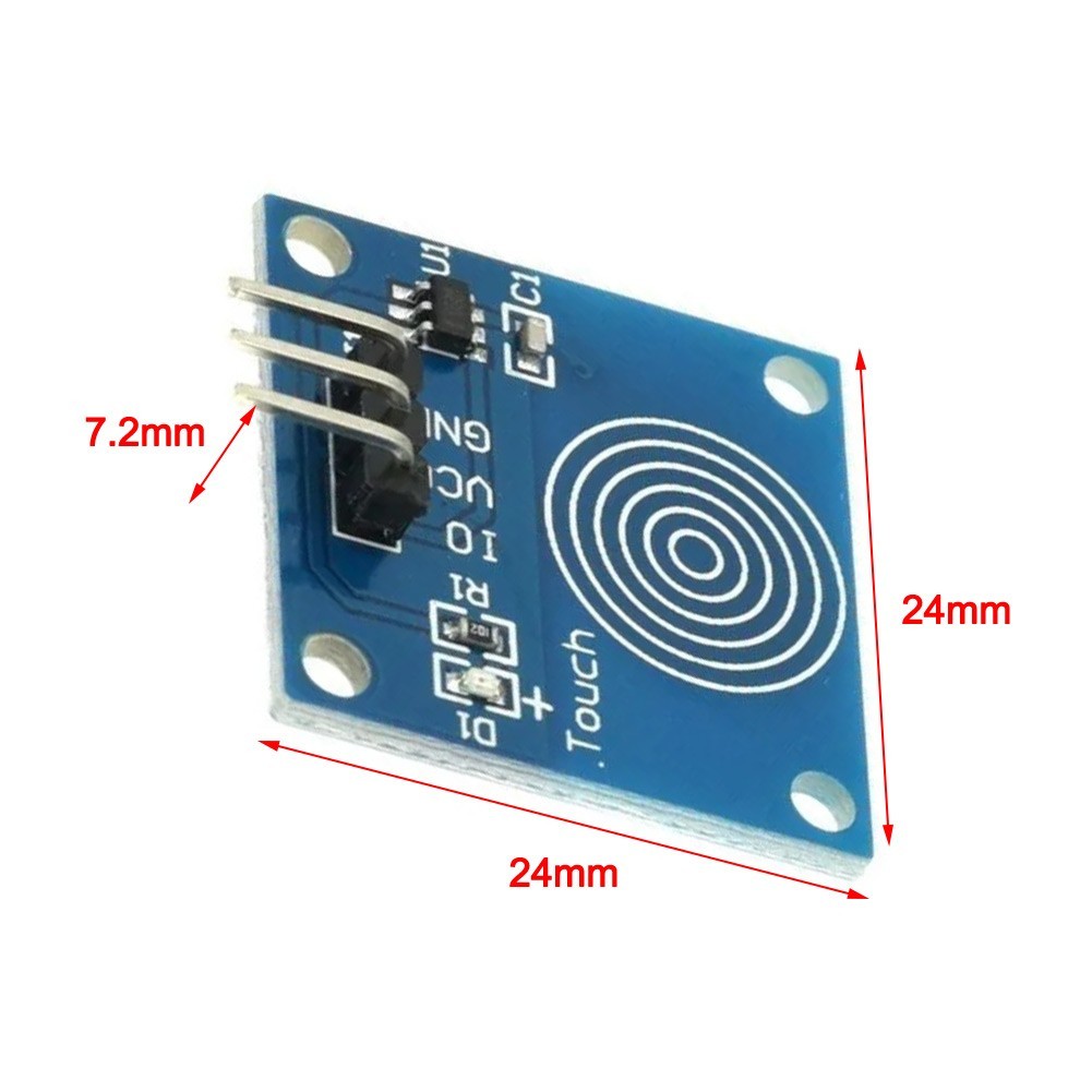 20pcs TTP223 Touch Sensor Modules with Easy Three Wire Connection Setup