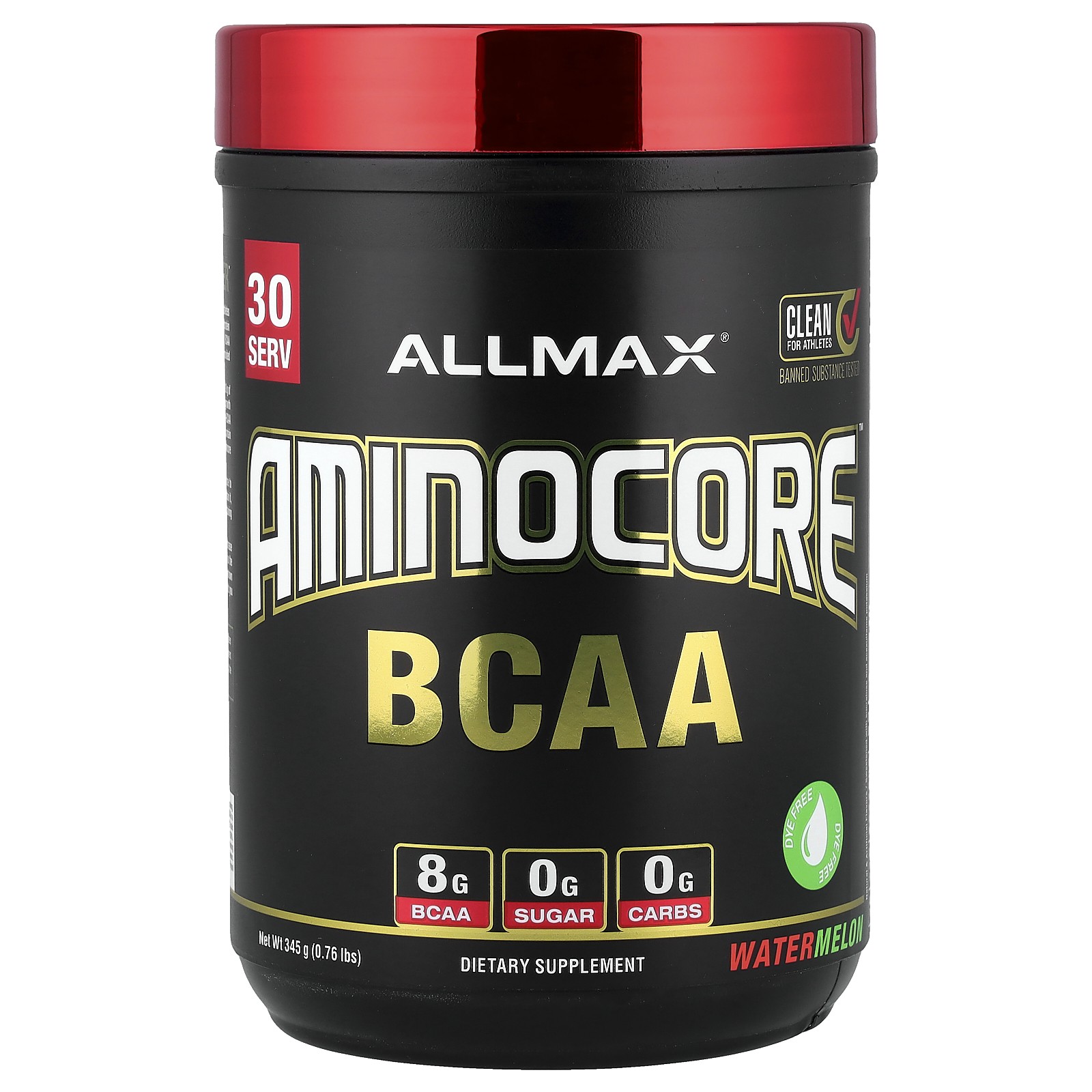 AMINOCORE™ BCAA, Watermelon, 0.76 lbs (345 g)