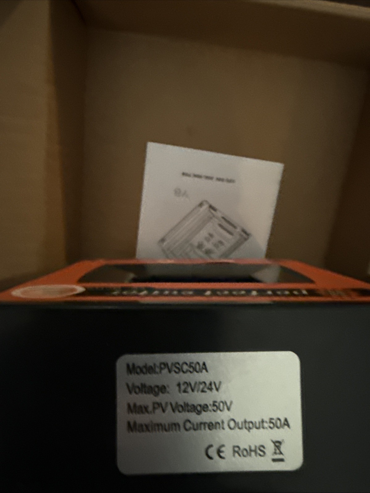 MPPT CHARGE CONTROLLER PVSC50A 50A 12VDC/24VDC 50V TESTED AND WORKING ☀️⚡🔋