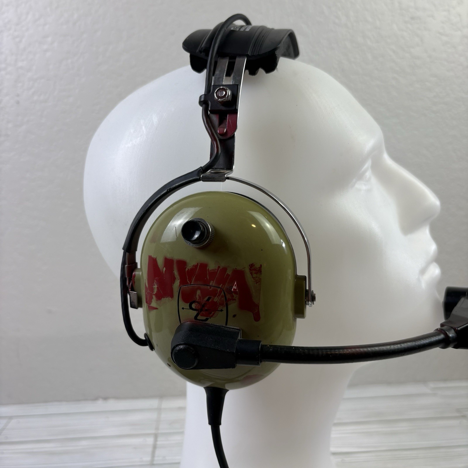 David Clark Aviation Headset W/ Boom Mic M-1A As-is Untested
