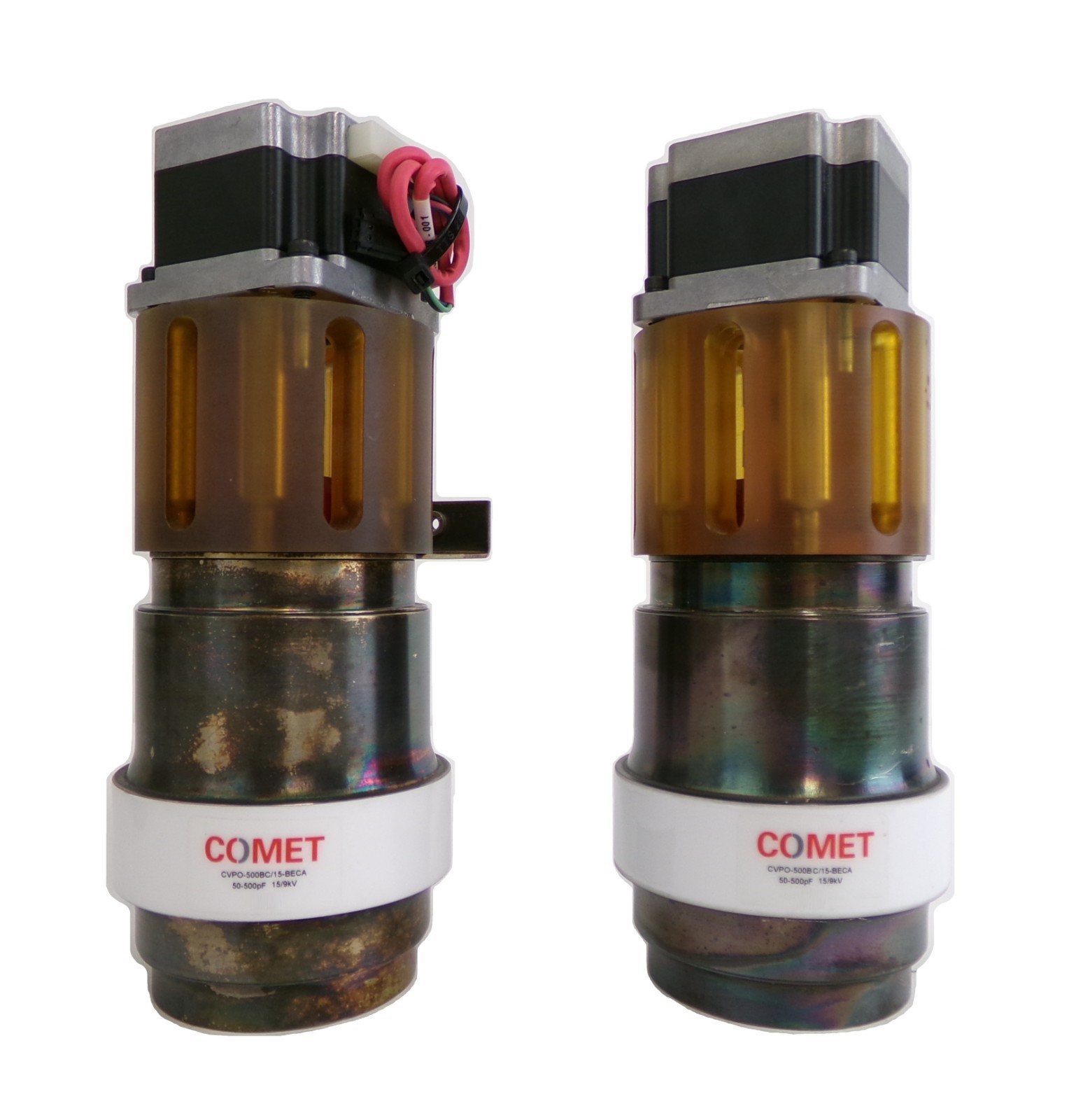 Comet CVPO-500BC/15-BECA RF Variable Vacuum Capacitor Lot of 2 Working