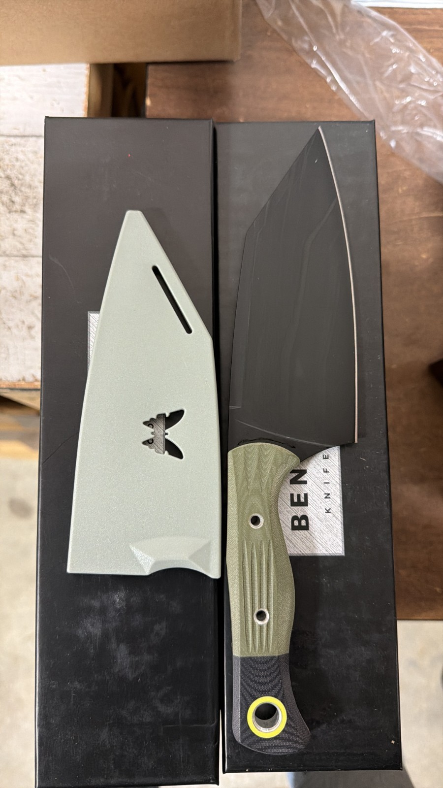 Benchmade Custom Station Kitchen Knife, CPM-154 Steel (with sheath) Authentic