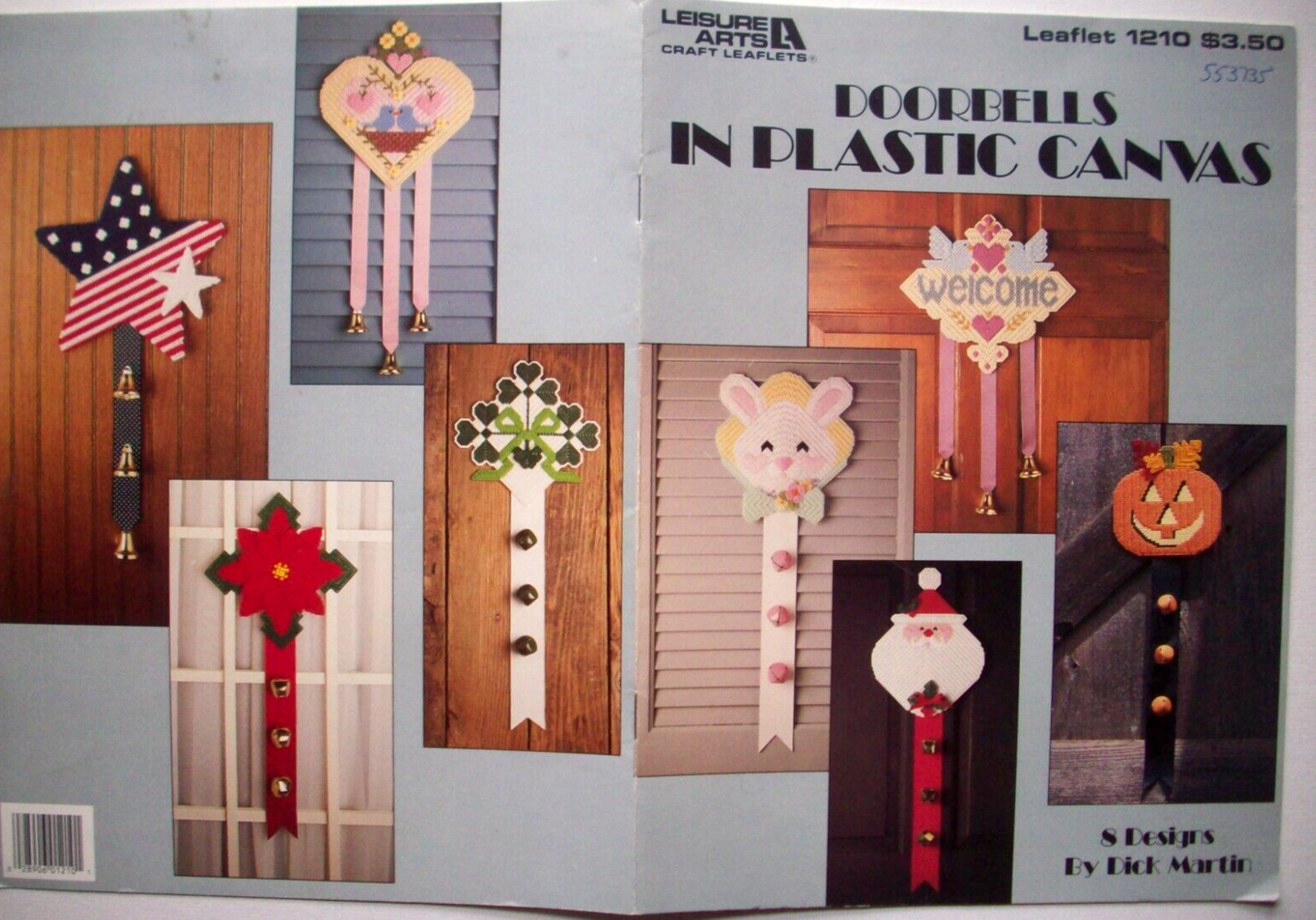 Doorbells plastic canvas pattern Christmas Santa Halloween pumpkin shamrocks