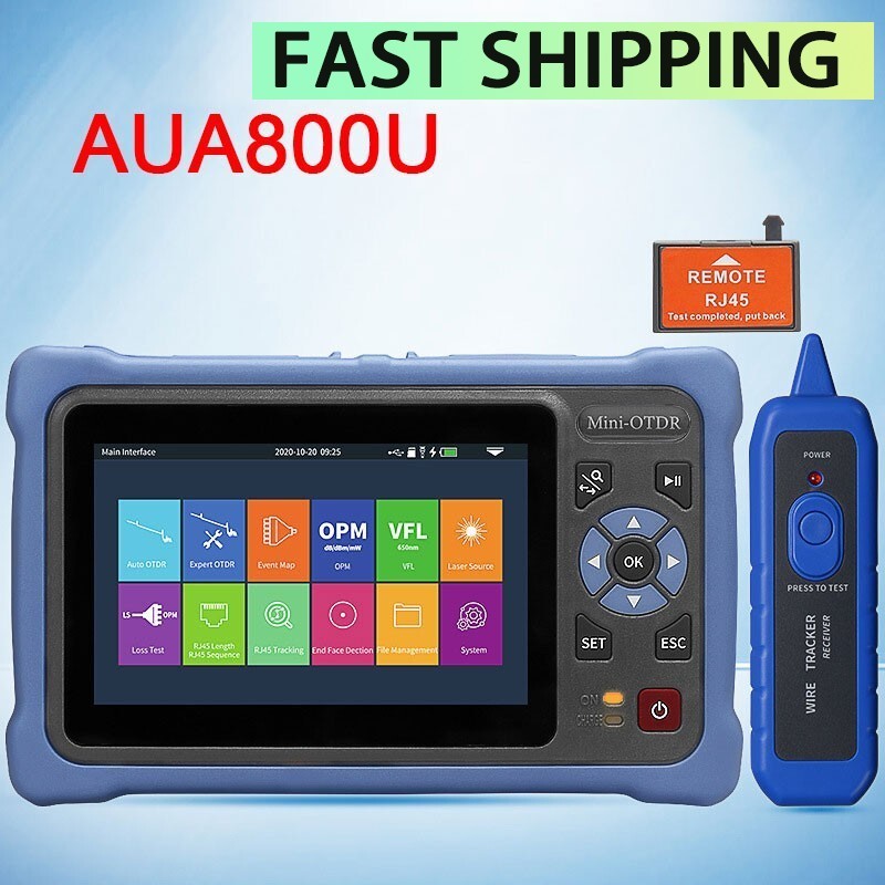 AUA800U UPC Port Multifunctional Mini Optical Time Domain Reflectometer 100KM