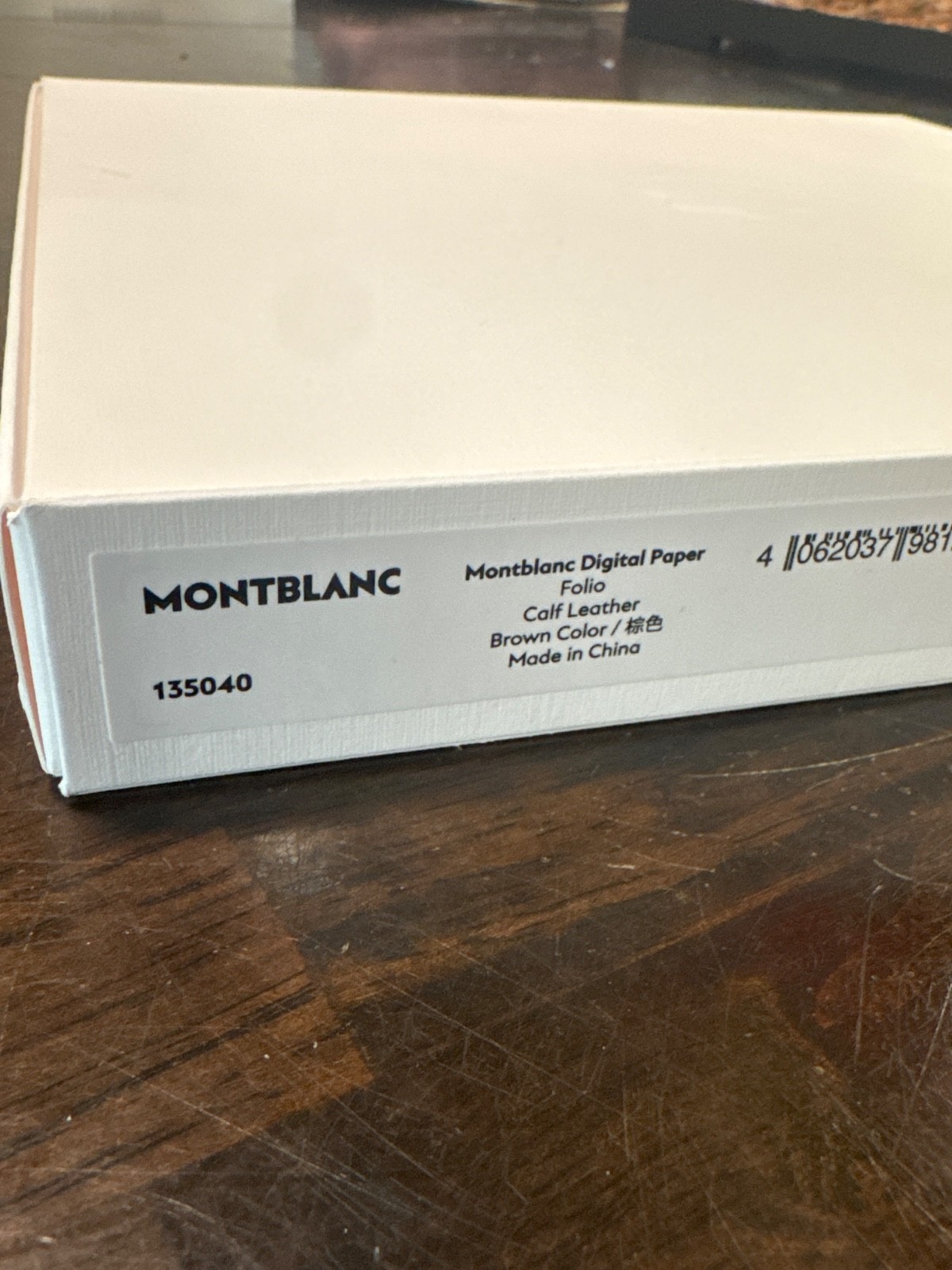 NEW Montblanc Digital Paper Folio, Calf Leather, Brown Color