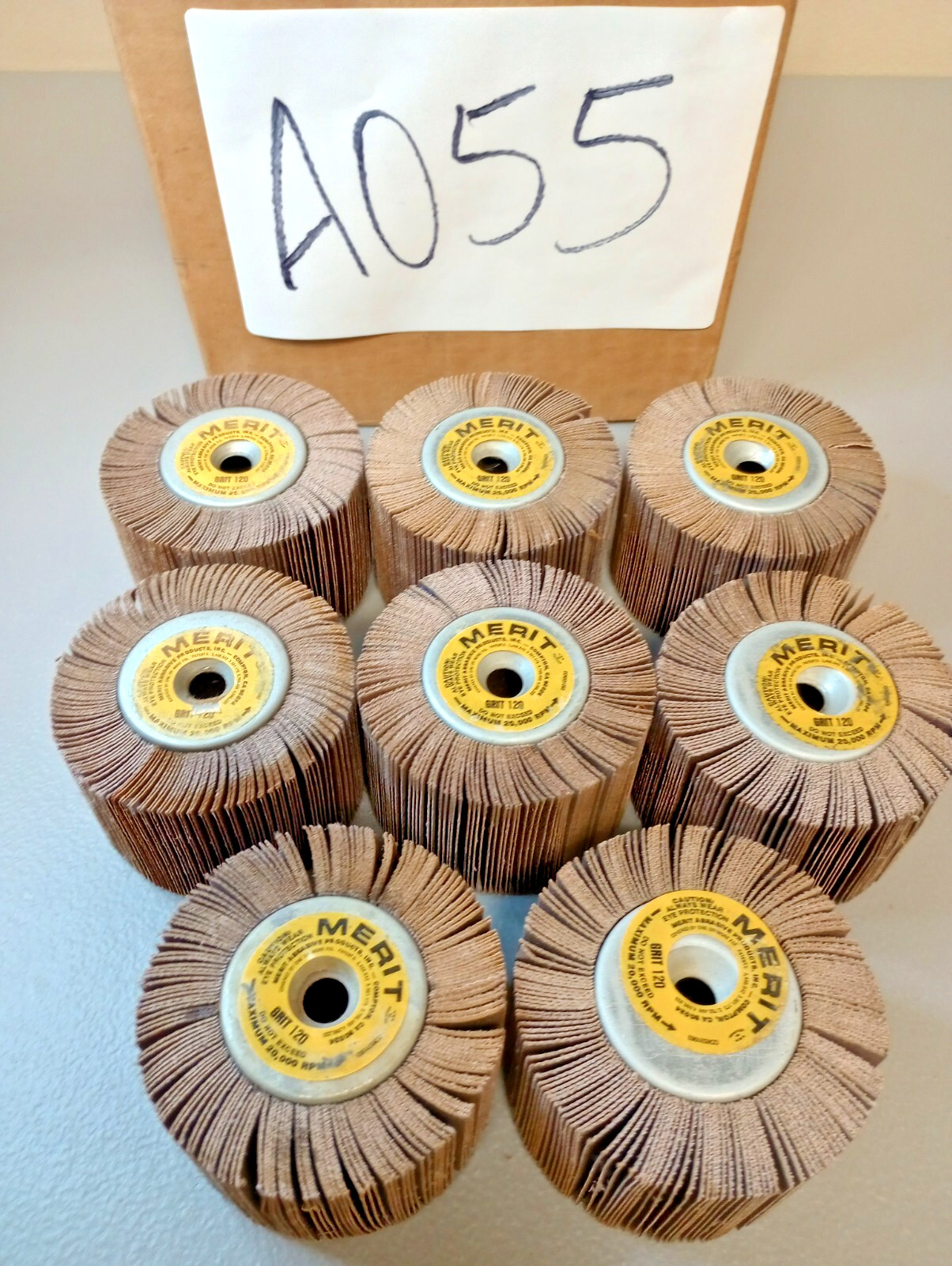 (8 Pieces) Merit High Performance Mini Grind-O-Flex Abrasive Flap Wheel XX3020