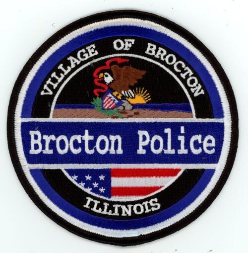 ILLINOIS IL BROCTON POLICE NICE SHOULDER PATCH SHERIFF