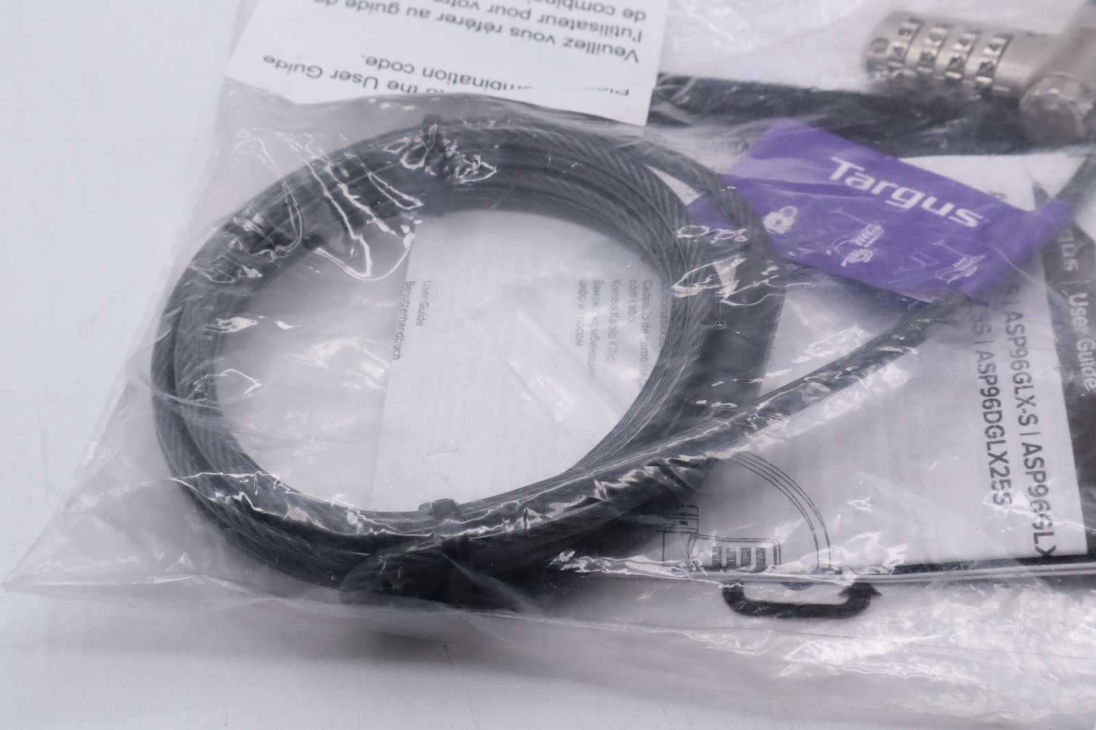 Targus DEFCON Ultimate Universal Serialized Combination Lock (ASP96GLX-S)