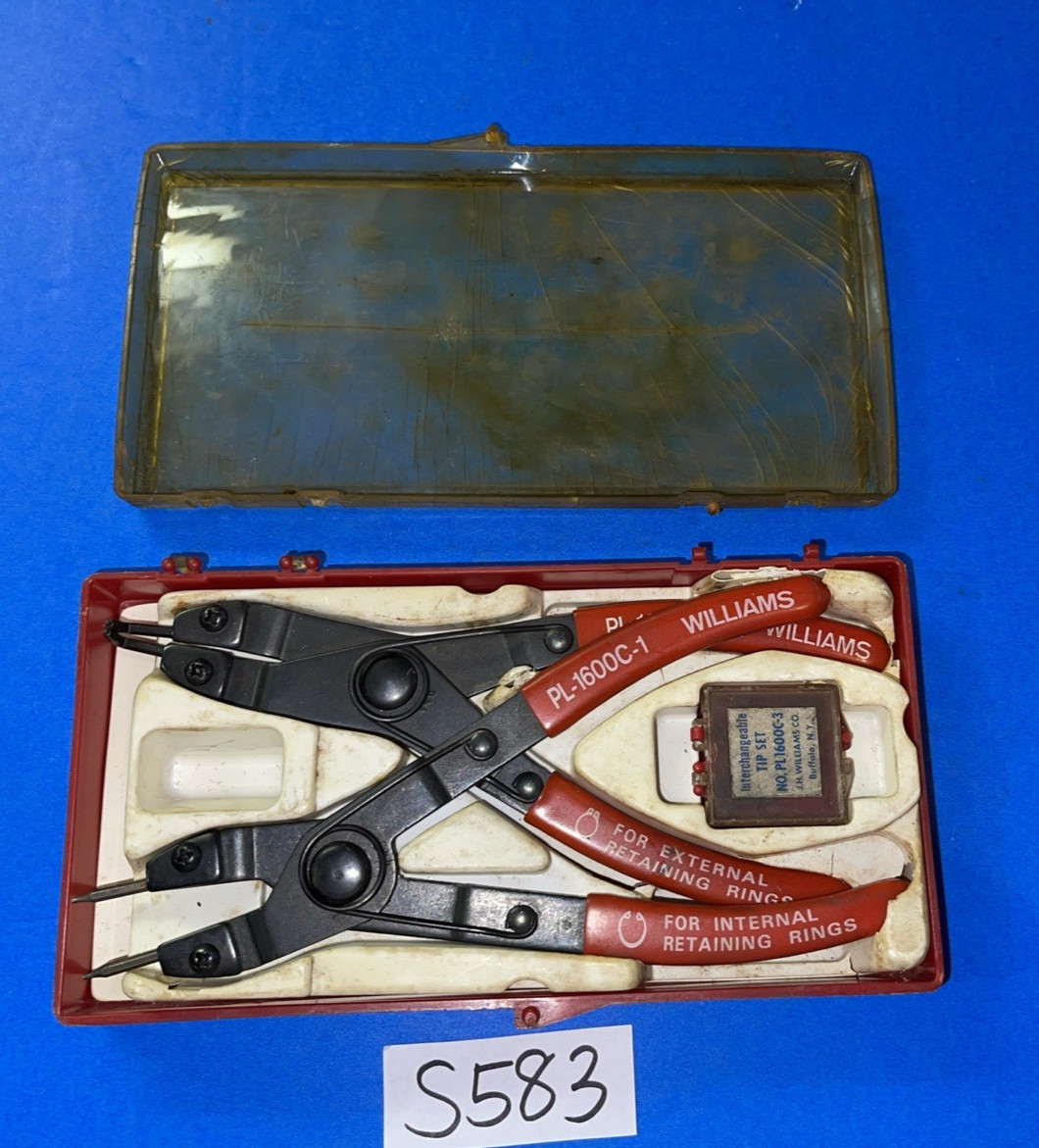 WILLIAMS CO TOOLS SNAP RING INTERNAL AND EXTERNAL PLIERS SET