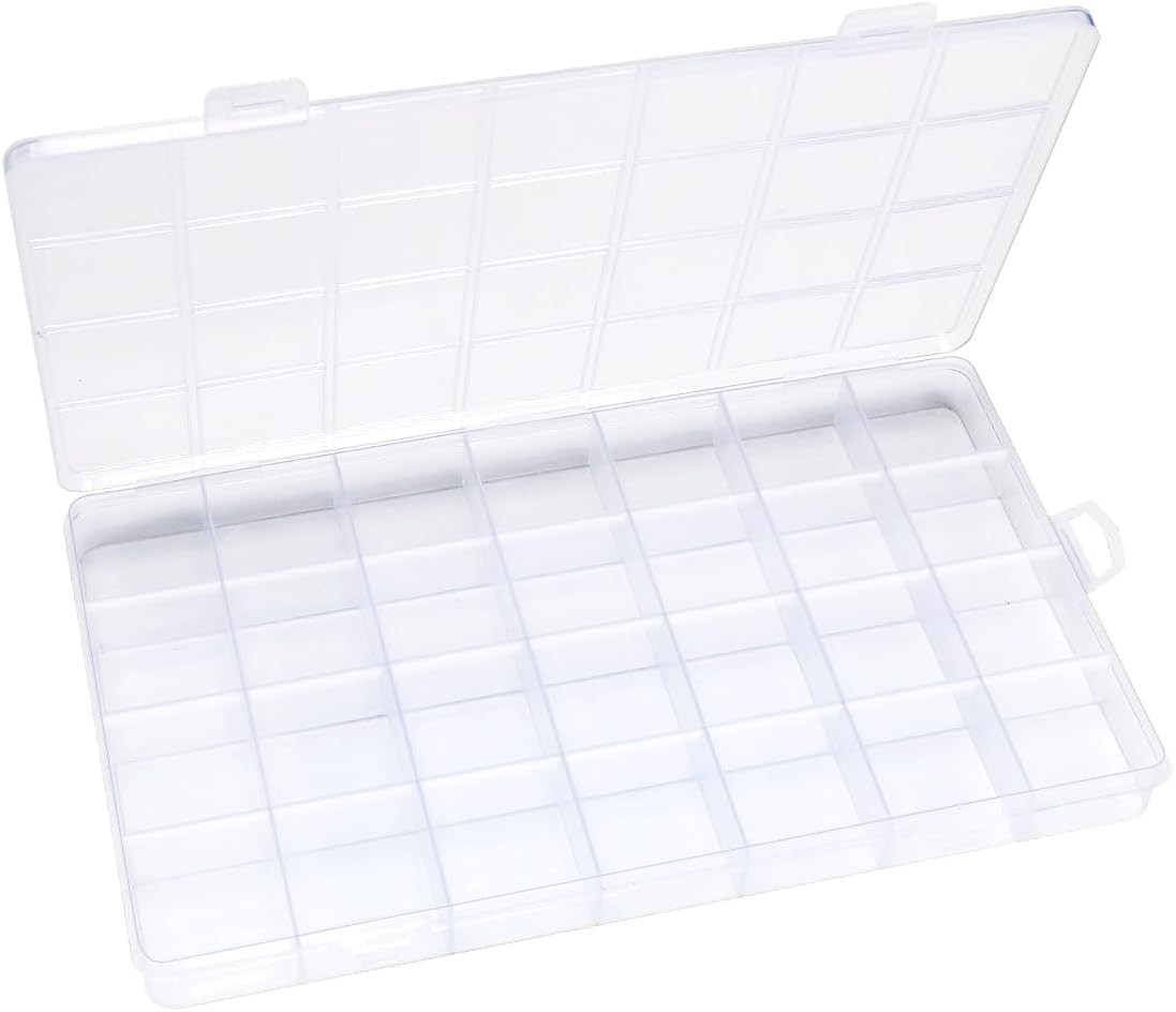 28 Grids Bead Organizer, Craft Organizers and Storage, Acrylic Organizers, Plast