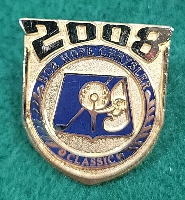 2008 Bob Hope Chrysler Classic Gold Hat Jacket Lapel Pin