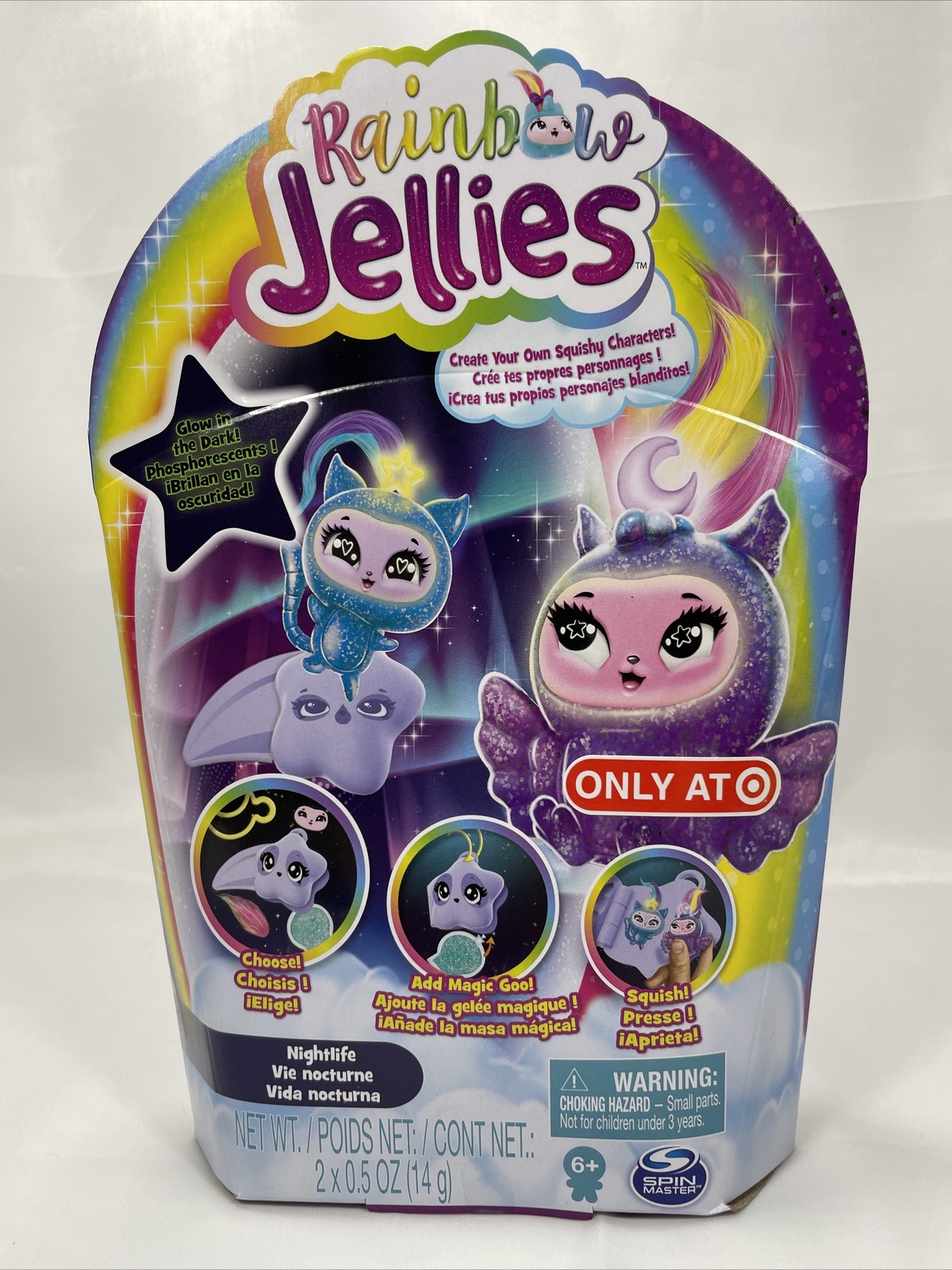 Cool Maker DIY Rainbow Jellies Nightlife Squishes 2Cute Glow in the Dark Animals