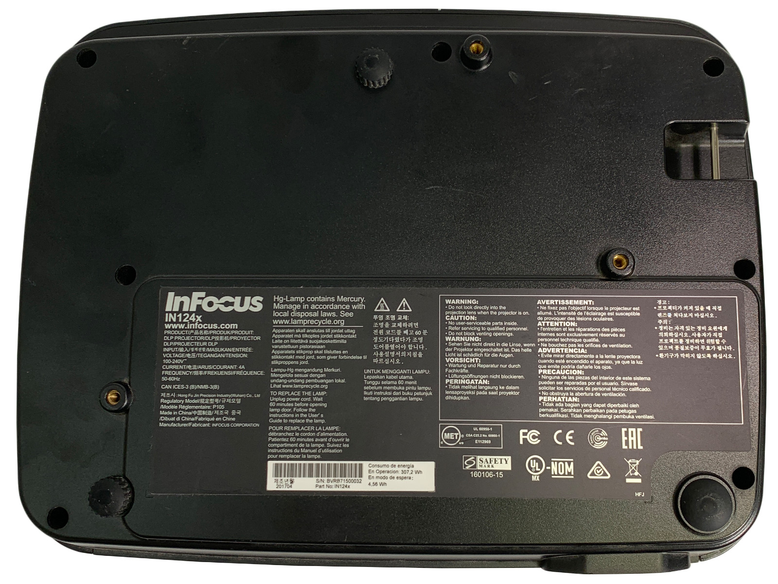 InFocus IN124x DLP Projector 4200 Lumens 2160p 10W Speakers + 1 Year Warranty ✅