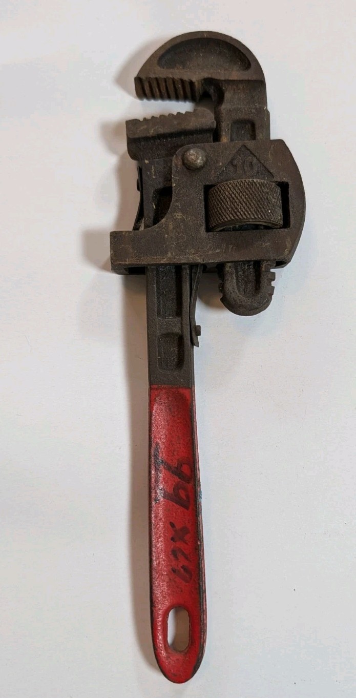 Vtg #10 Made In Spain 10'' Pipe Monkey Guaranteed Tool Wrench Plumbing