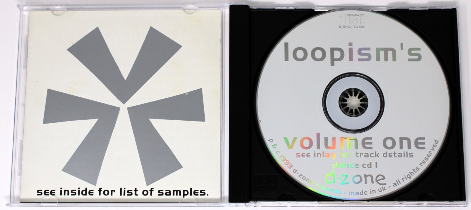 D-Zone Records Loopism's Volume One Dance CD I Sample/Sound Library/Sampling CD