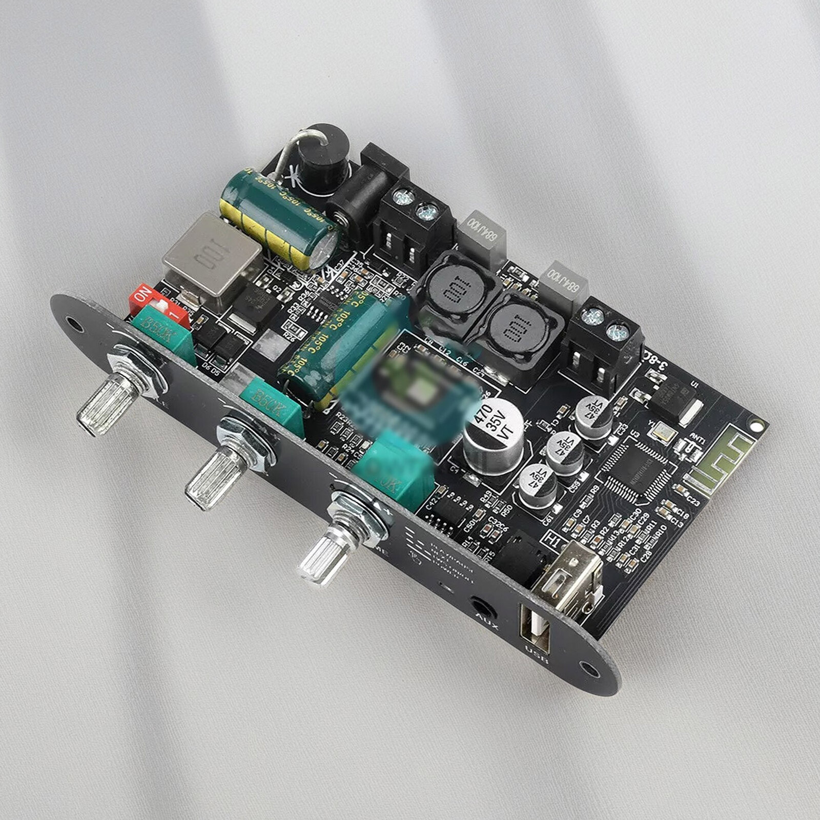 100W Mono Bluetooth Audio Power Amplifier Module Bass Treble Adjustable