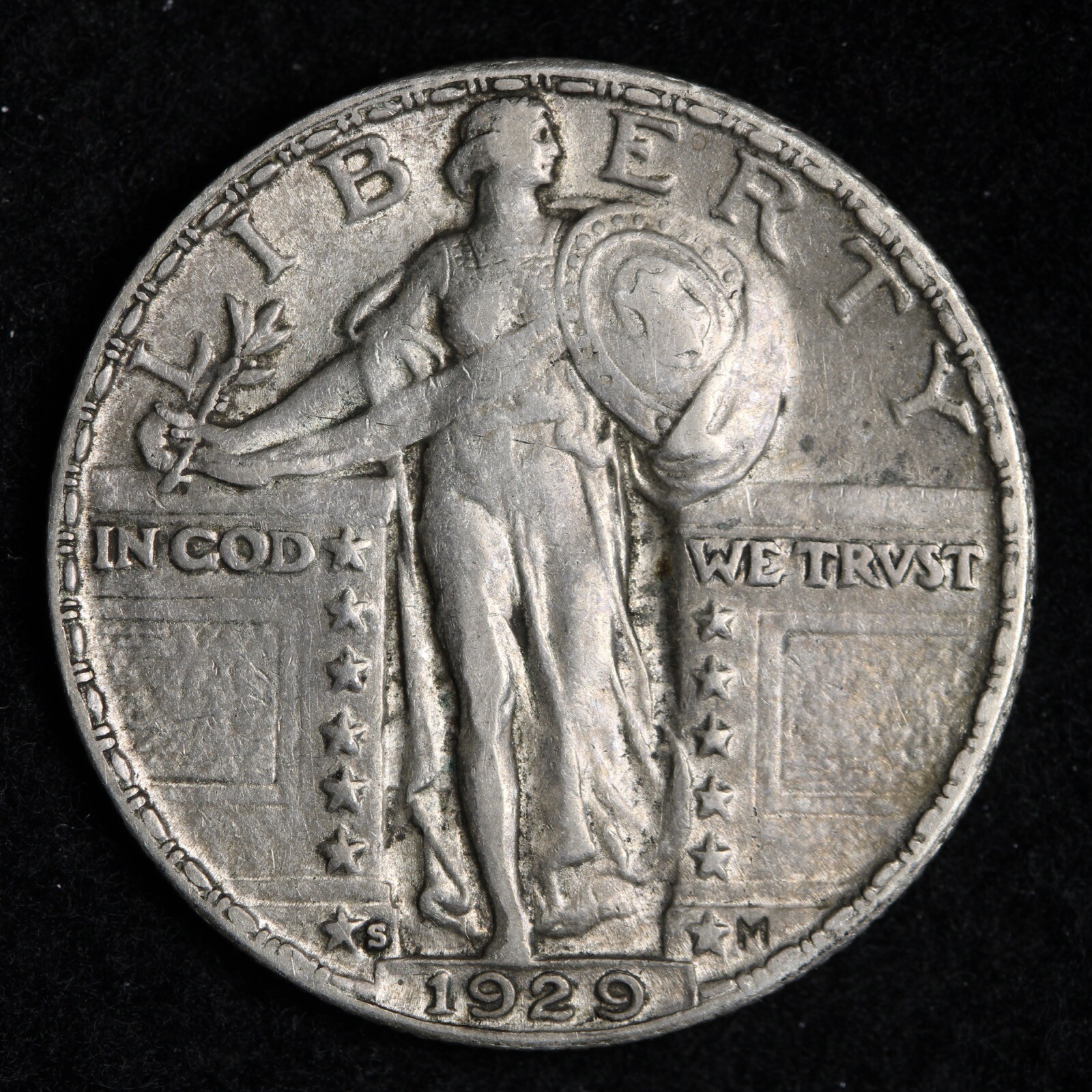 1929-S Standing Liberty Silver Quarter CHOICE AU E363 YMZ