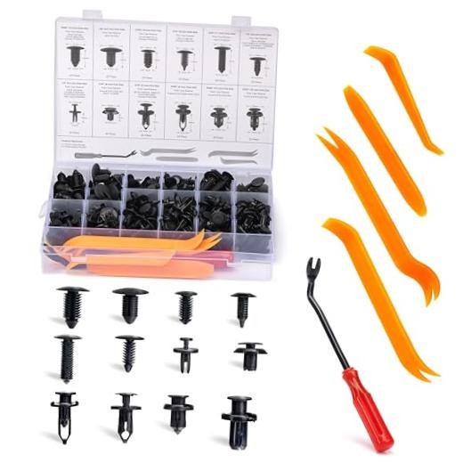 50550A Retainer Clips Assortment, 245pc Automotive Retainer Clip Kit