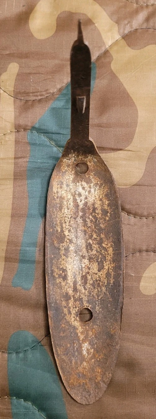 Antique Iron Muzzleloader But Plate