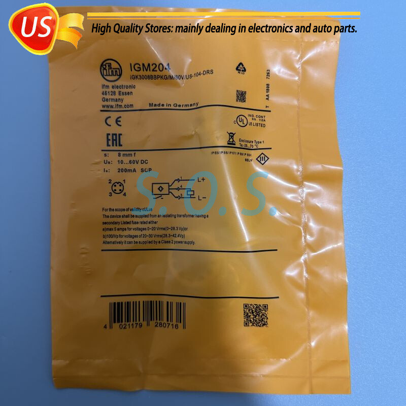 New Proximity Sensor Switch For IFM IGM204 10-60VDC 200mA 8mm Shipped From USA