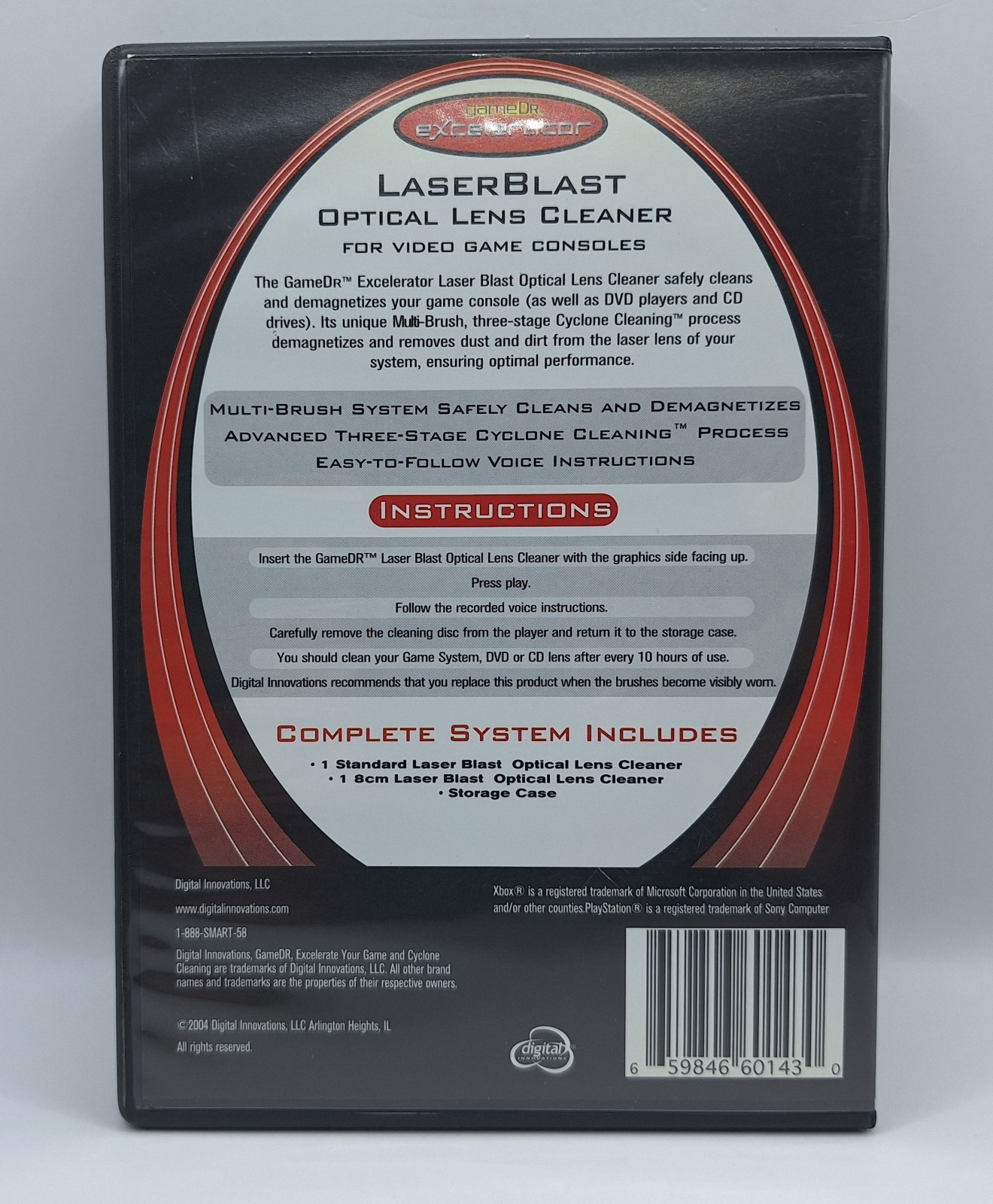 Game Dr. Excelerator 2-DISC Laserblast Optical Lens Cleaner PS2 Xbox GameCube